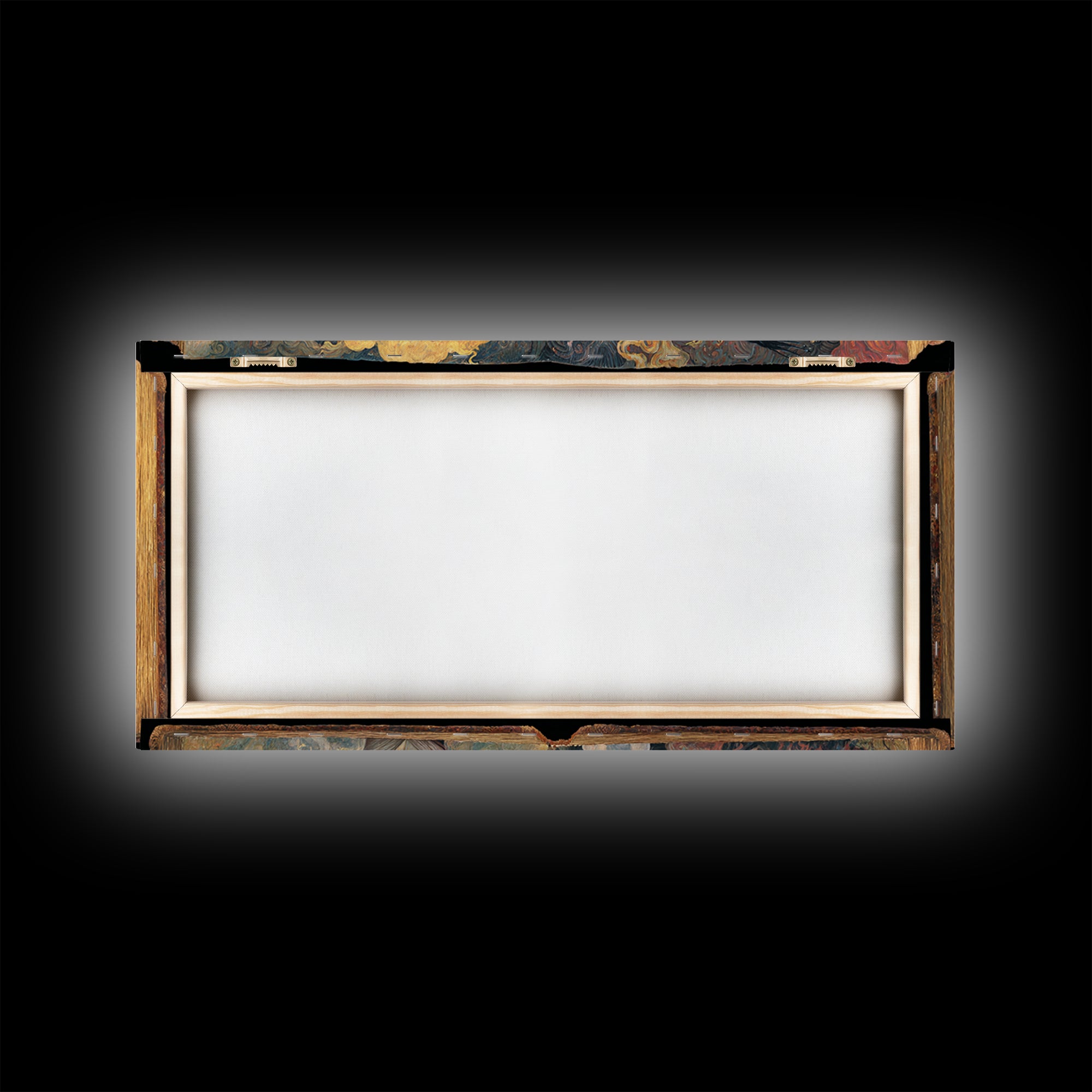 The Living Spellbook, Grotesque Carnival Art, Wide Panoramic Art, Dark Halloween Decor, Framed Canvas Print, Halloween Wall Art