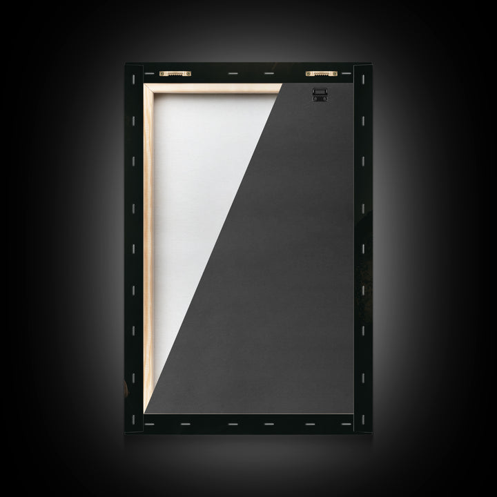 Vampire Inspired Portrait with Pale Dramatic Light Framed Canvas Print, Dark Art, Art Print, Living Room Decor, Nocturne, DAR-2x3-21