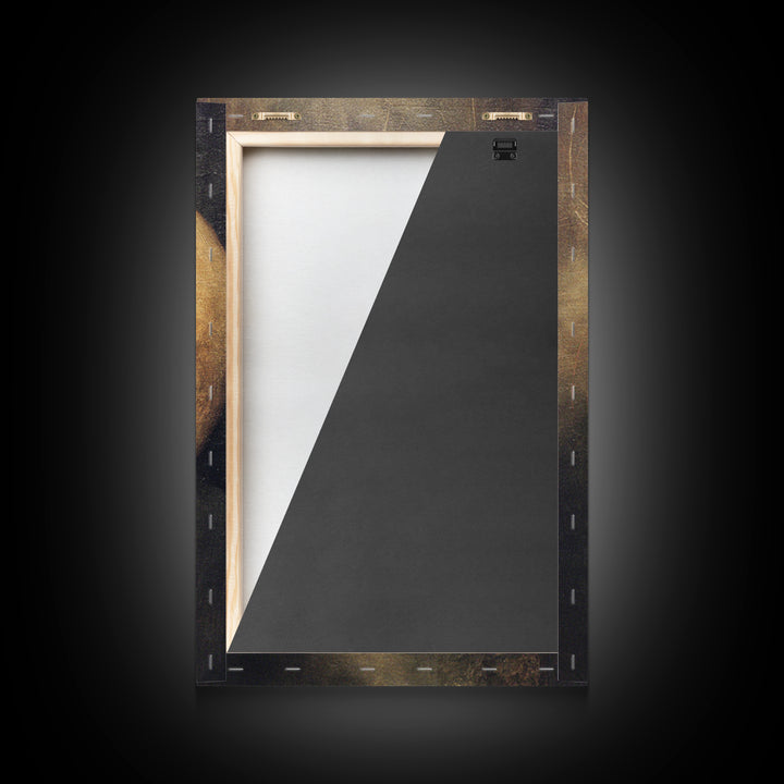 The Talking Skull, Dark Renaissance Art, Vertical Wall Art, Dark Halloween Decor, Framed Canvas Print, Halloween Wall Art