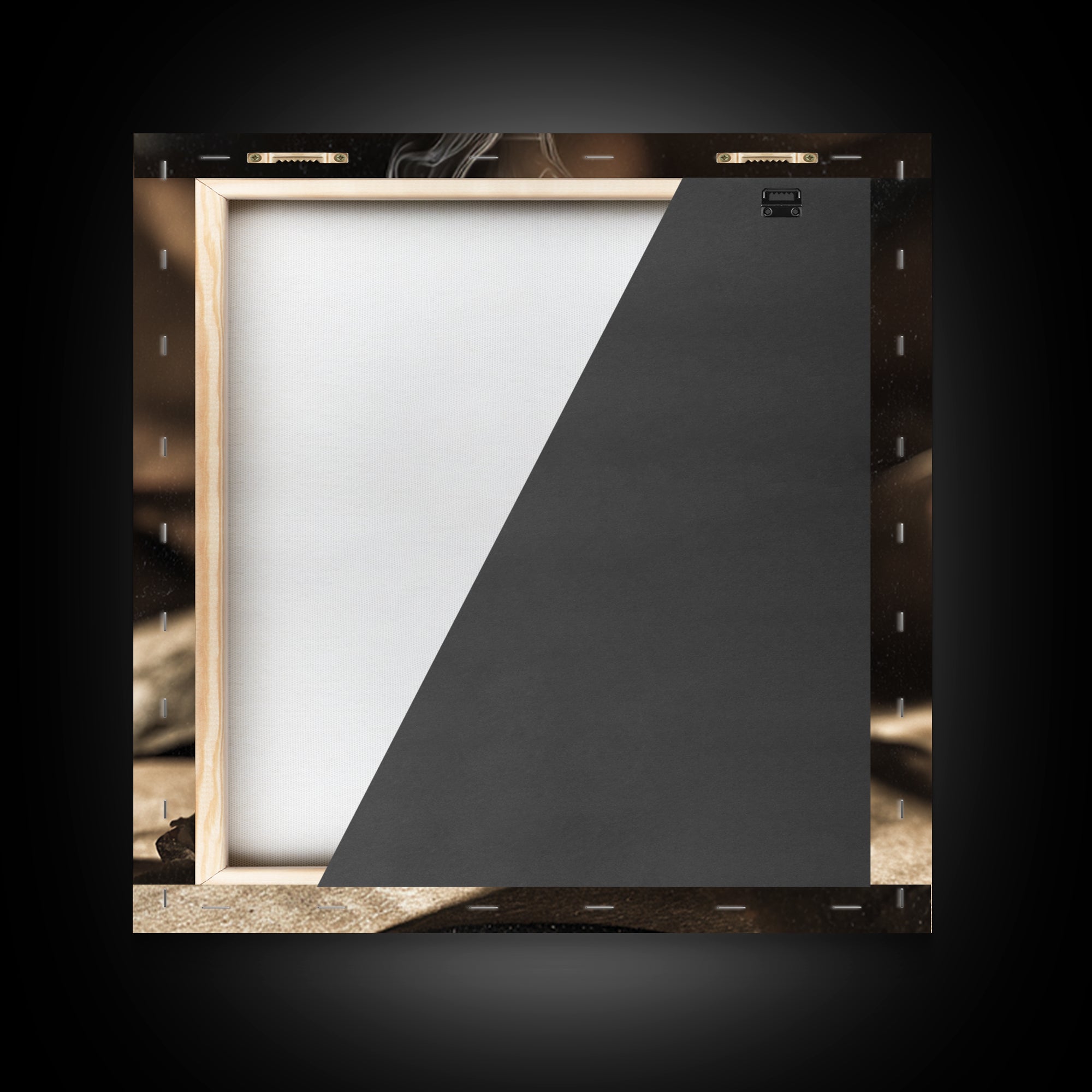 The Black Wax Candle, Decadent Gothic Art, Square Wall Art, Gothic Horror Wall Art, Framed Canvas Print, Halloween Wall Art