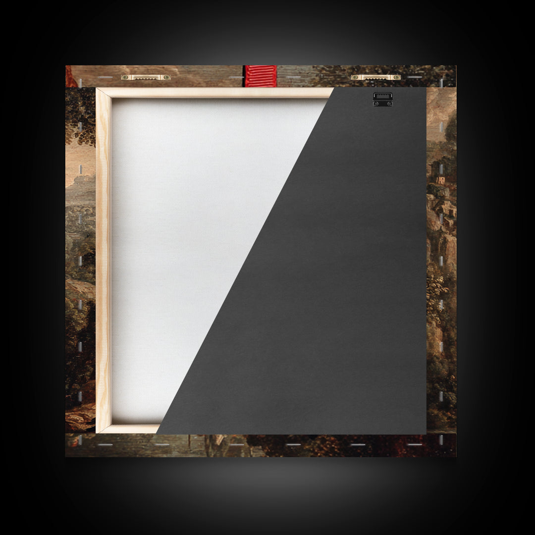 The Coffin Key, Baroque Witchcraft Art, Square Wall Art, Dark Fantasy Wall Art, Canvas Print, Halloween Wall Art, Horror Wall Art
