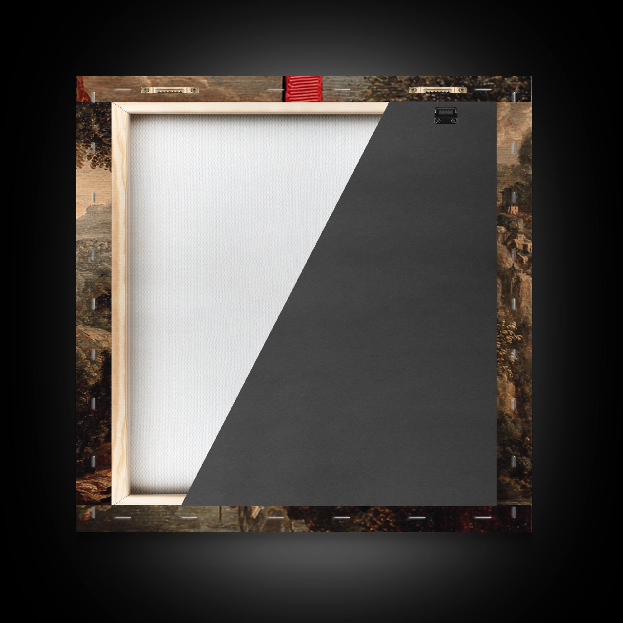The Coffin Key, Baroque Witchcraft Art, Square Wall Art, Dark Fantasy Wall Art, Canvas Print, Halloween Wall Art, Horror Wall Art