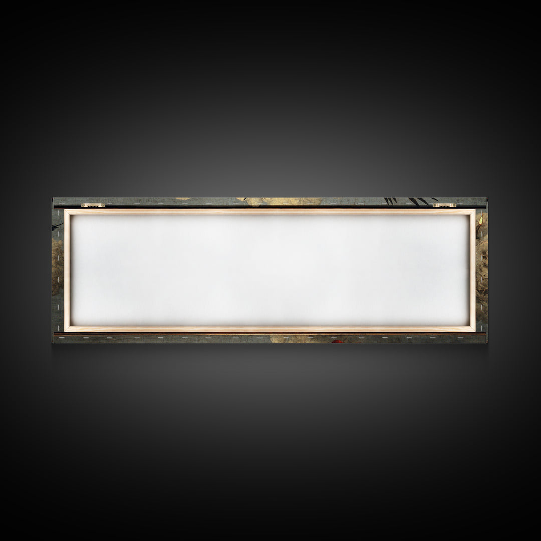 The Coffin Key, Visionary Gothic Art, Extra Wide Wall Art, Macabre Wall Art, Framed Canvas Print, Halloween Wall Art