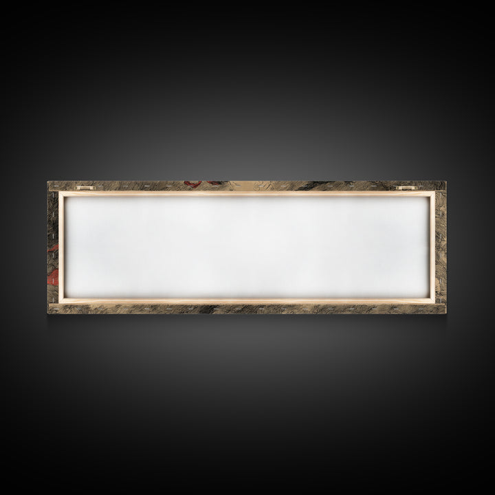The Coffin Key, Expressionist Nightmare Art, Extra Wide Wall Art, Dark Halloween Decor, Framed Canvas Print, Halloween Wall Art