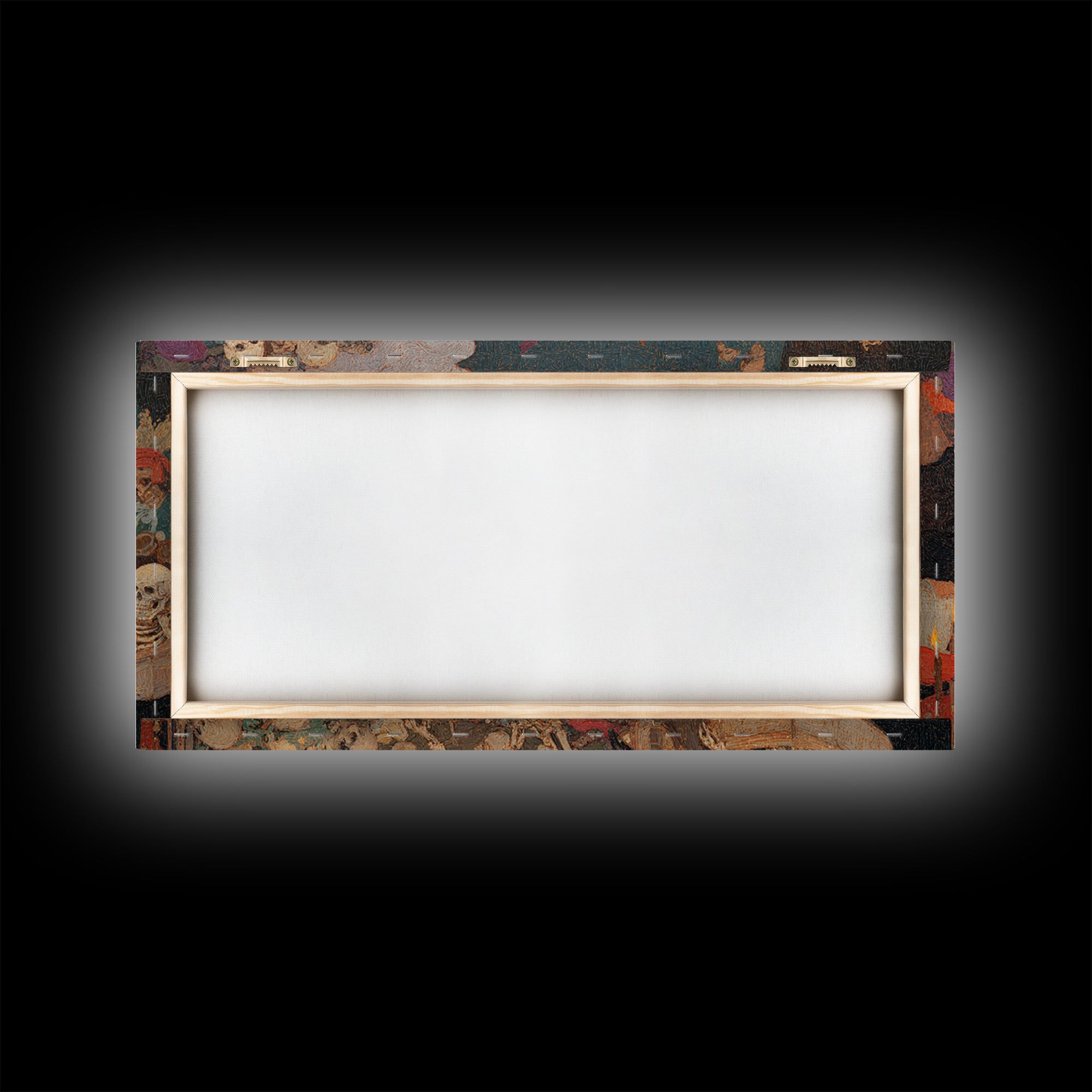 The Coffin Key, Grotesque Carnival Art, Wide Panoramic Art, Macabre Wall Art, Canvas Print, Halloween Wall Art, Gothic Home Decor