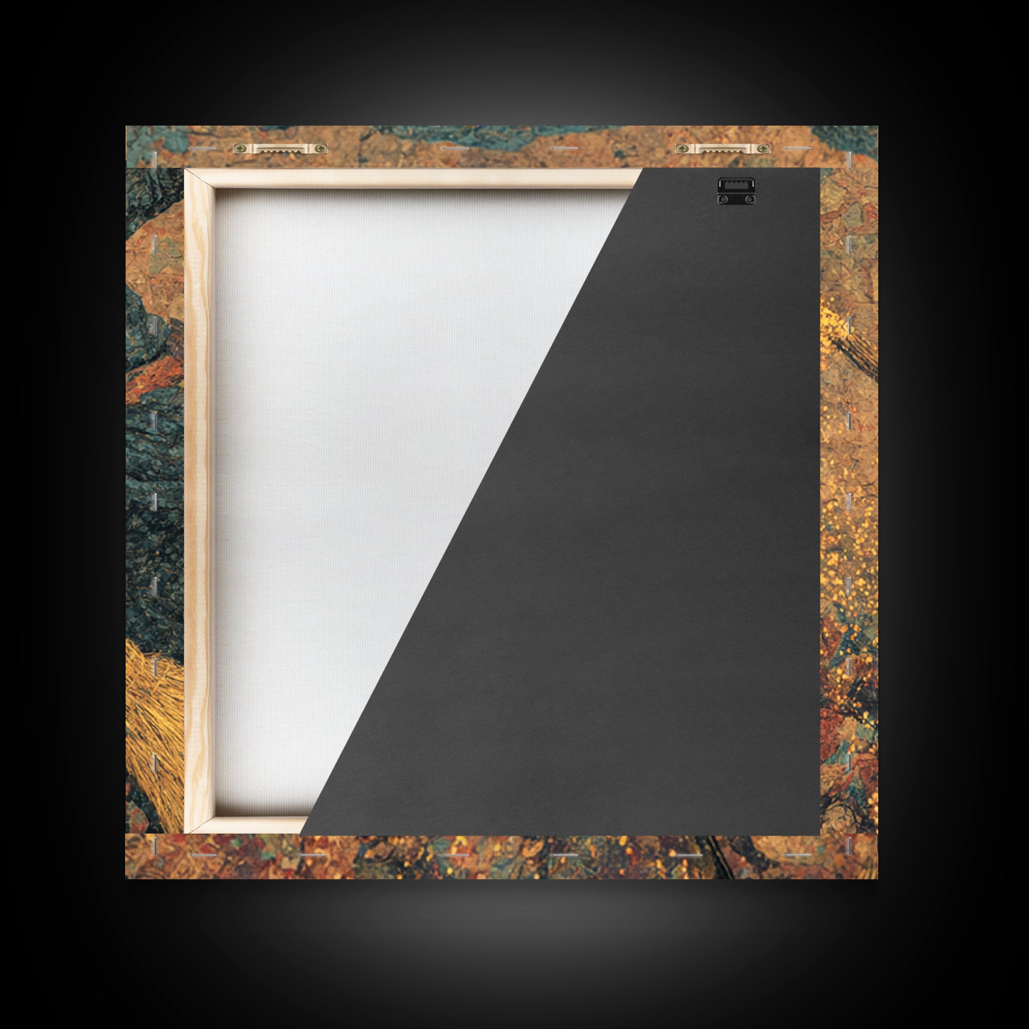 The Witch'S Broom, Grotesque Carnival Art, Square Wall Art, Dark Fantasy Wall Art, Framed Canvas Print, Halloween Wall Art
