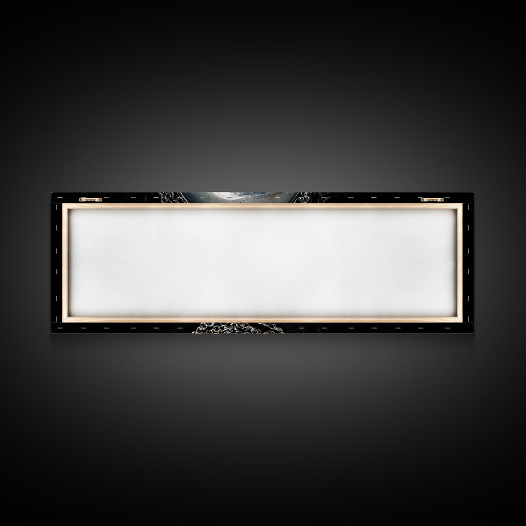 The Moonstone Amulet, Dark Romantic Horror Art, Extra Wide Wall Art, Macabre Wall Art, Canvas Print, Halloween Wall Art, Horror Wall Art
