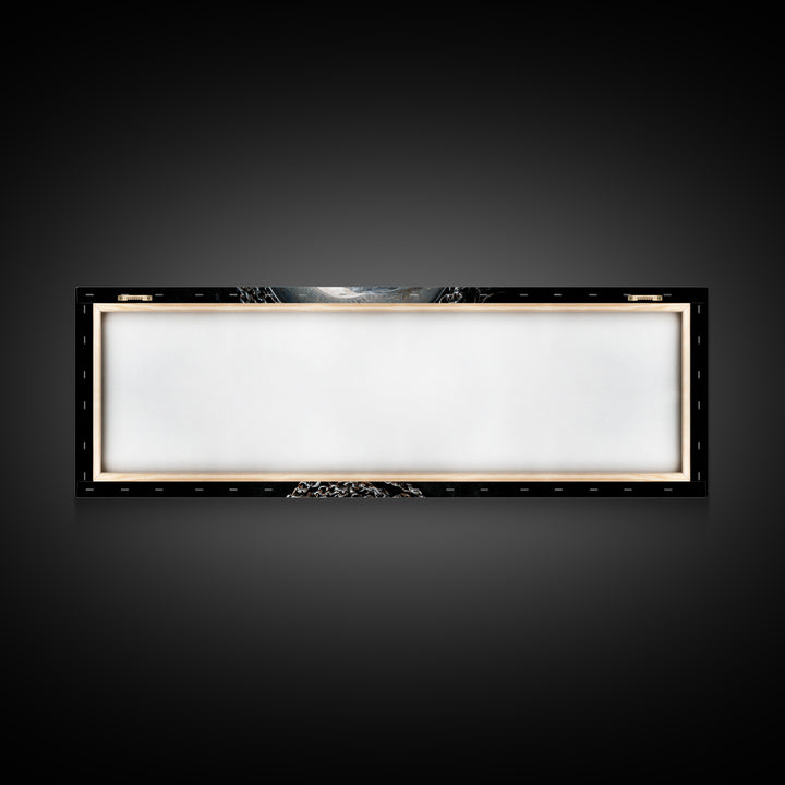 The Moonstone Amulet, Dark Romantic Horror Art, Extra Wide Wall Art, Macabre Wall Art, Canvas Print, Halloween Wall Art, Horror Wall Art