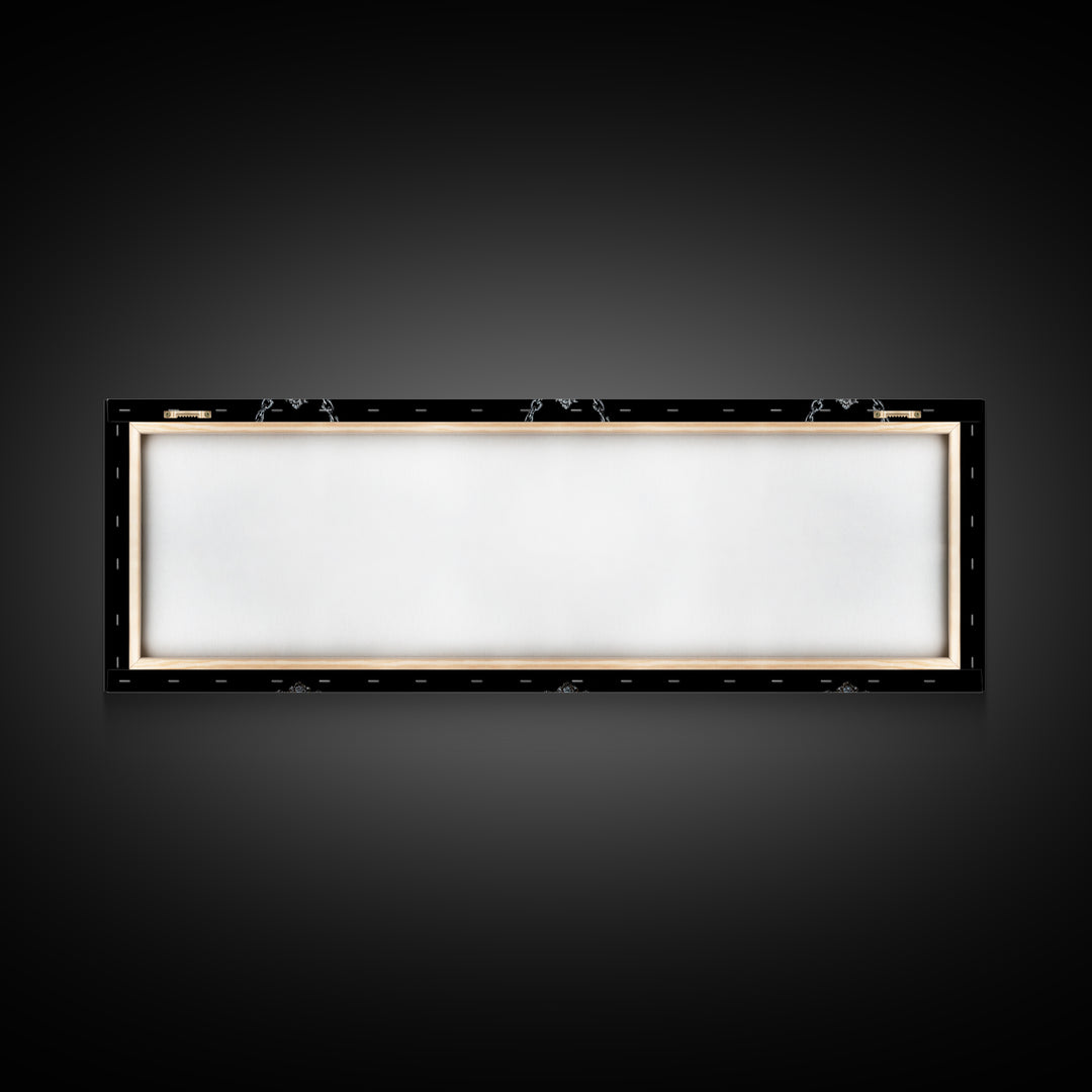 The Moonstone Amulet, Ornate Symbolist Art, Extra Wide Wall Art, Dark Halloween Decor, Canvas Print, Halloween Wall Art