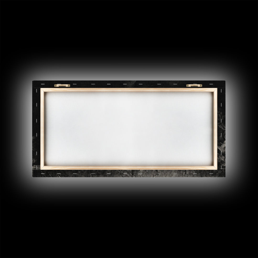 The Moonstone Amulet, Expressionist Nightmare Art, Wide Panoramic Art, Gothic Horror Wall Art, Canvas Print, Halloween Wall Art