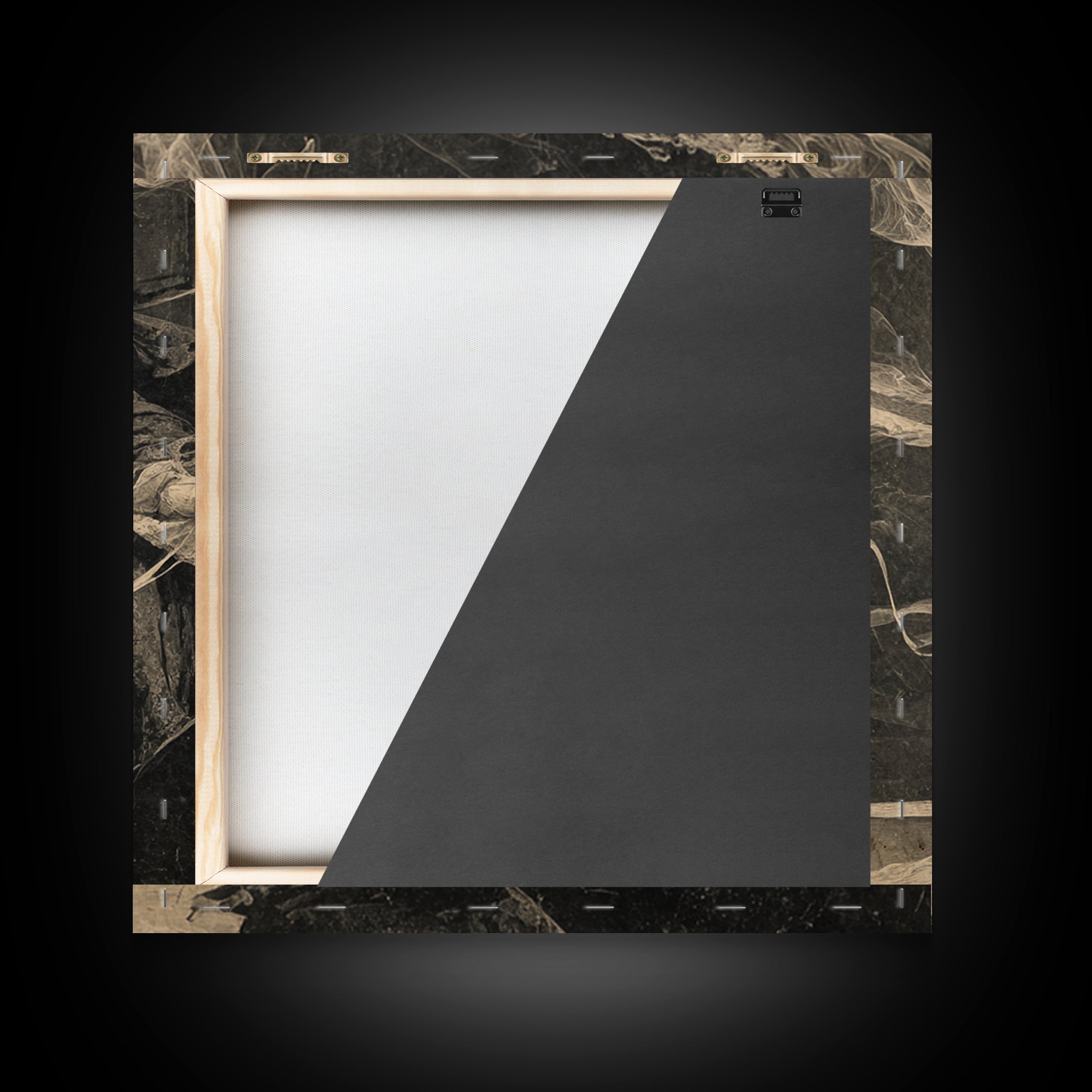 The Haunted Portrait, Decadent Gothic Art, Square Wall Art, Dark Halloween Decor, Framed Canvas Print, Halloween Wall Art