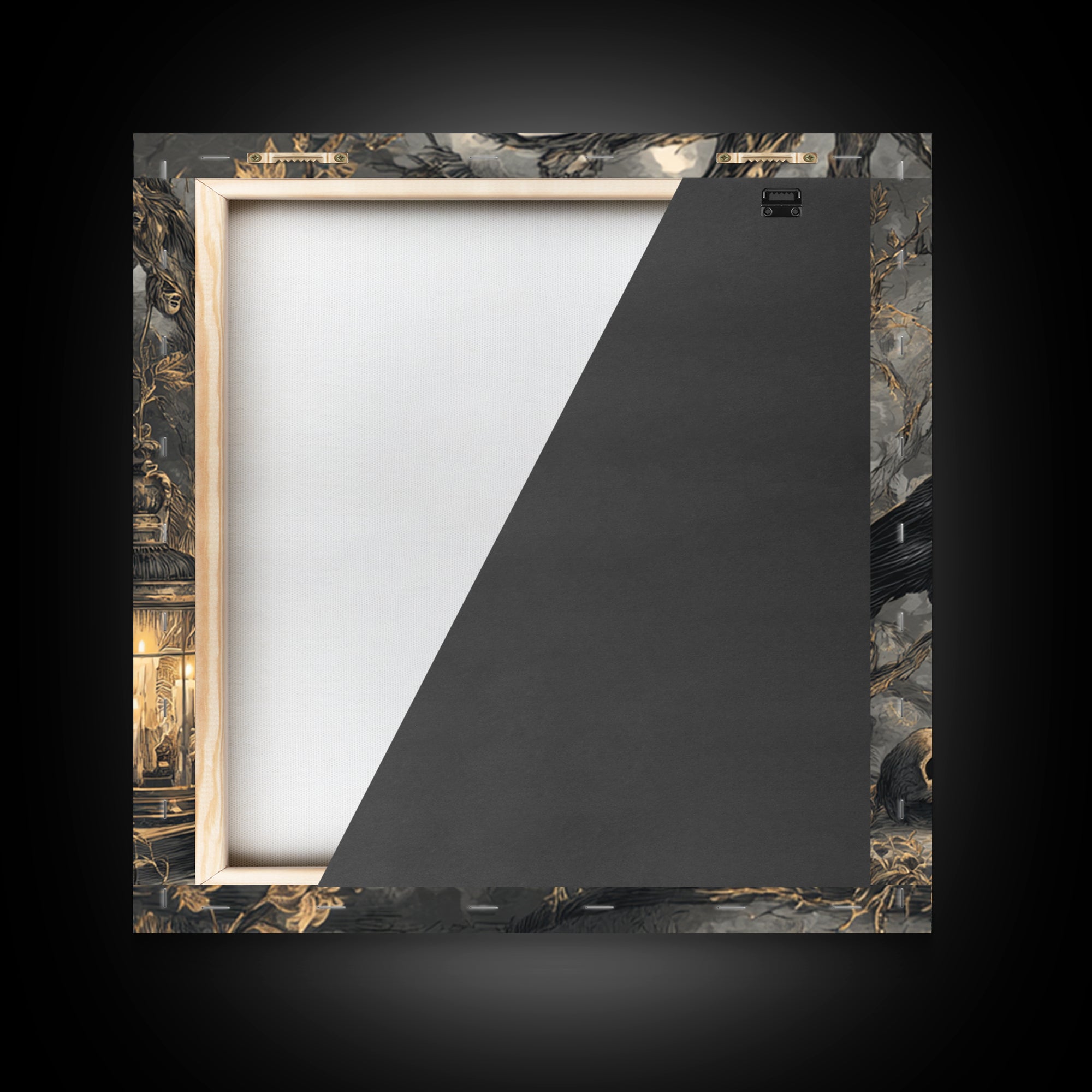 Dark Academia Halloween, Baroque Witchcraft Art, Square Wall Art, Dark Fantasy Wall Art, Framed Canvas Print, Halloween Wall Art