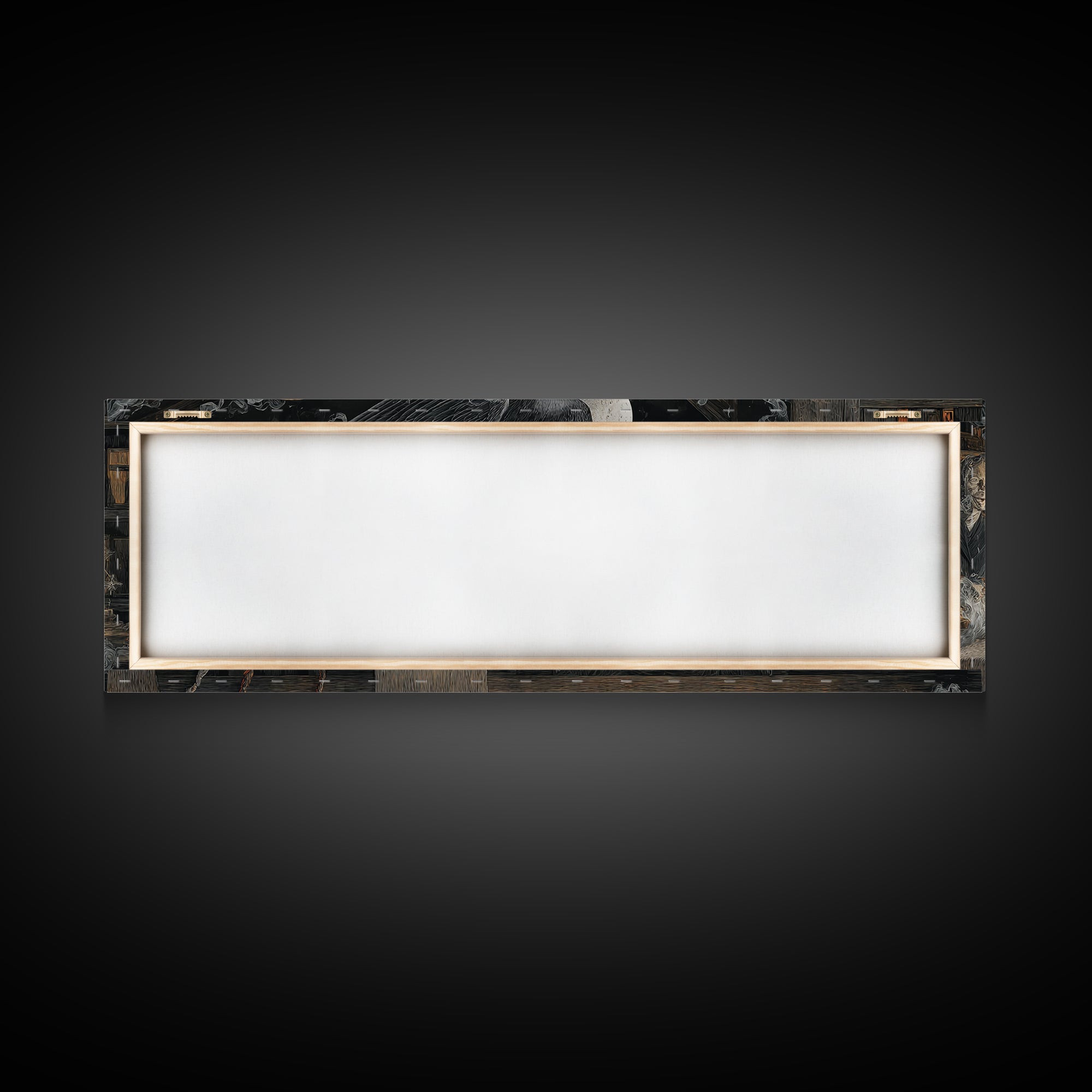 Dark Academia Halloween, Visionary Gothic Art, Extra Wide Wall Art, Dark Fantasy Wall Art, Canvas Print, Halloween Wall Art