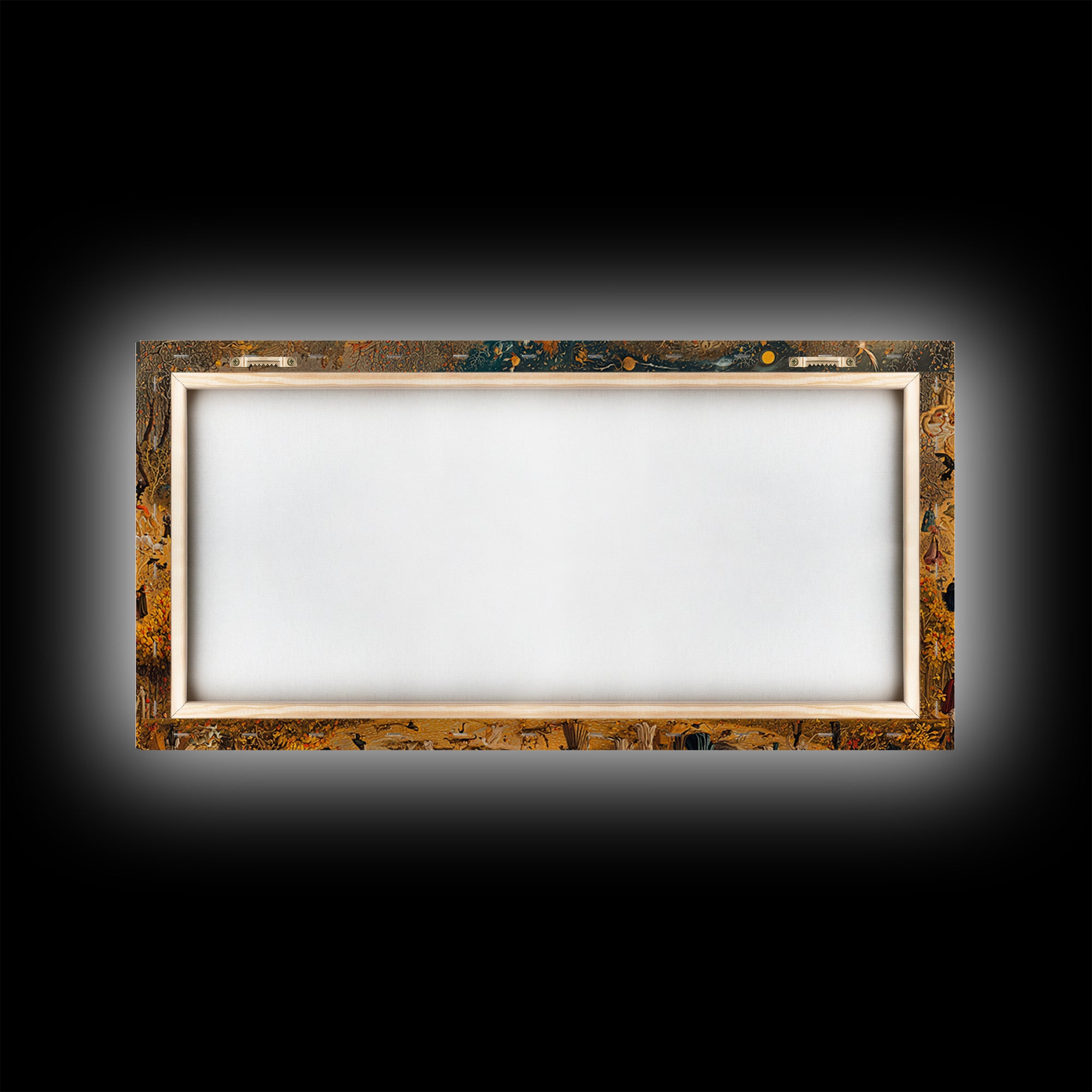 Occult Harvest Festival, Northern Renaissance Horror, Wide Panoramic Art, Macabre Wall Art, Canvas Print, Halloween Wall Art