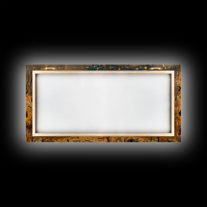 Occult Harvest Festival, Northern Renaissance Horror, Wide Panoramic Art, Macabre Wall Art, Canvas Print, Halloween Wall Art