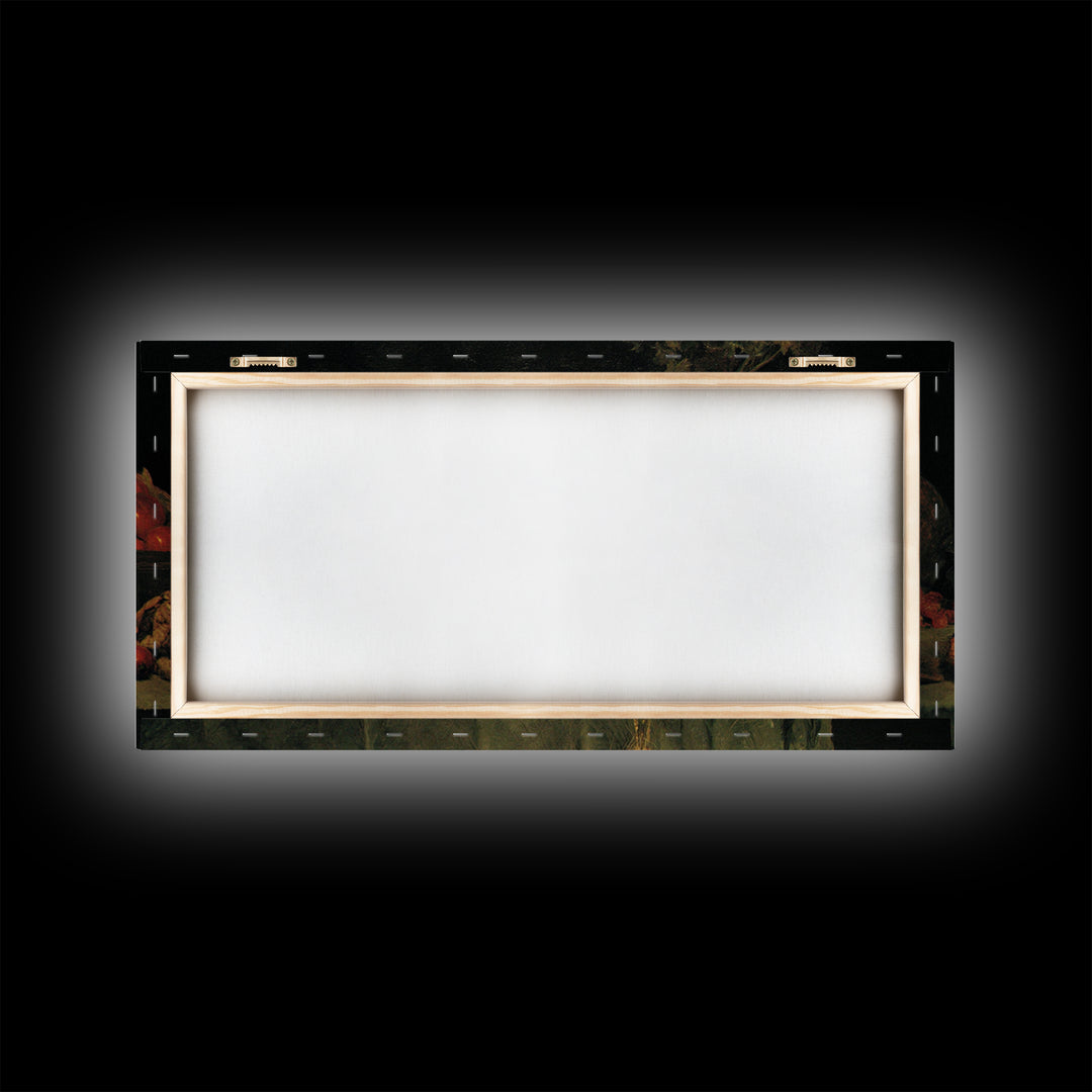 Occult Harvest Festival, Dark Renaissance Art, Wide Panoramic Art, Gothic Horror Wall Art, Framed Canvas Print, Dark Fantasy Art