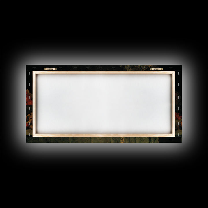 Occult Harvest Festival, Dark Renaissance Art, Wide Panoramic Art, Gothic Horror Wall Art, Framed Canvas Print, Dark Fantasy Art