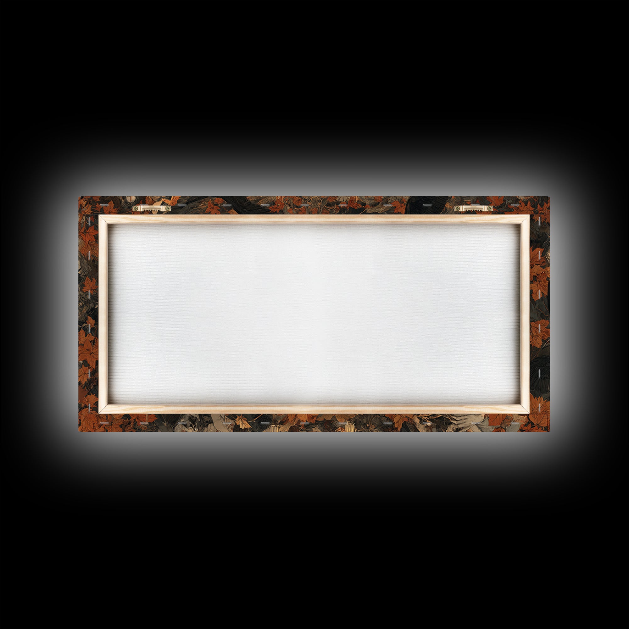 Occult Harvest Festival, Gothic Nightmare Art, Wide Panoramic Art, Dark Halloween Decor, Framed Canvas Print, Halloween Wall Art