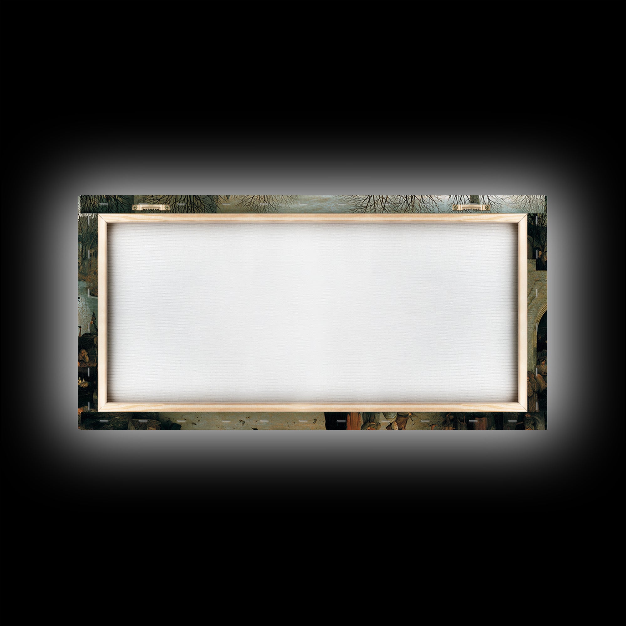 Gothic Romance, Northern Renaissance Horror, Wide Panoramic Art, Dark Halloween Decor, Canvas Print, Halloween Wall Art