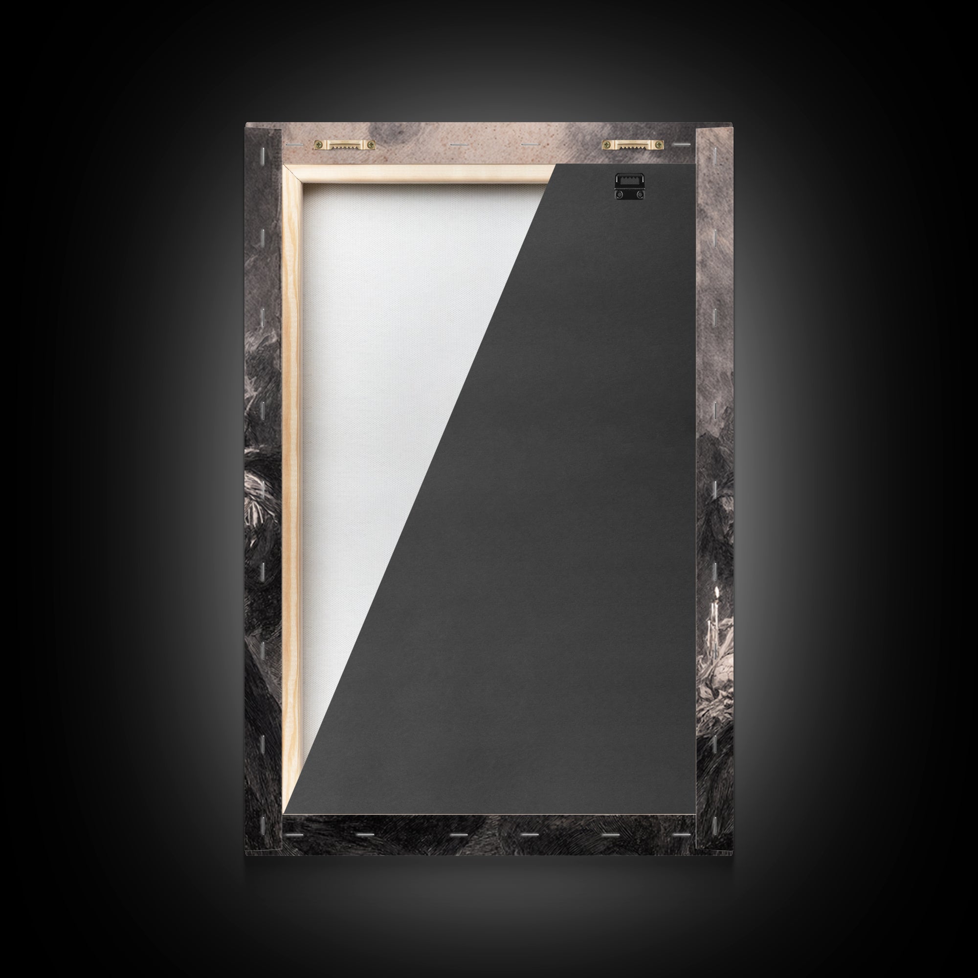 The Necromancer Queen, Dark Romantic Horror Art, Vertical Wall Art, Macabre Wall Art, Framed Canvas Print, Halloween Wall Art