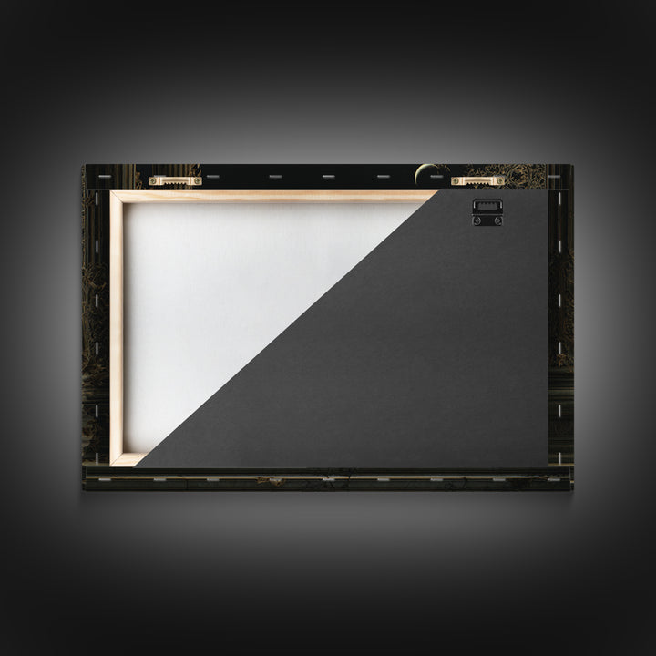 The Bat Prince, Romantic Gothic Landscape, Landscape Wall Art, Dark Halloween Decor, Framed Canvas Print, Halloween Wall Art
