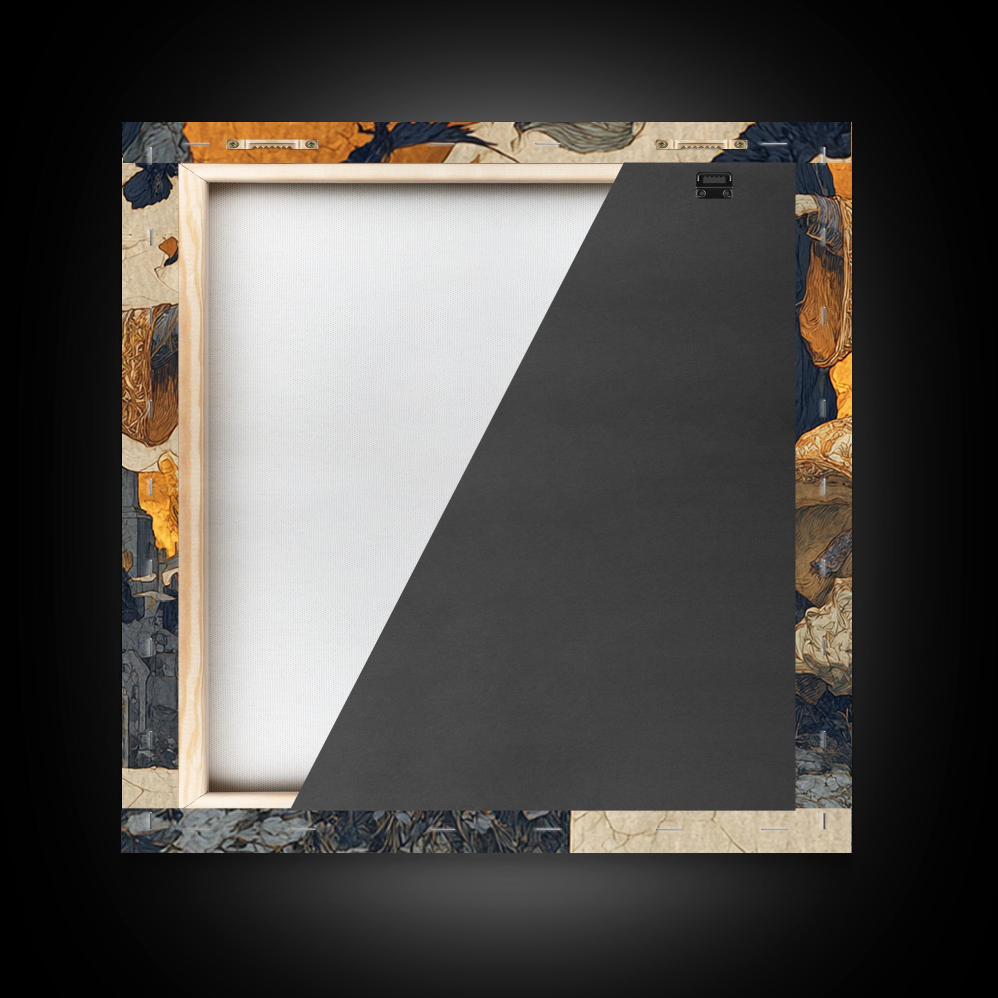 The Lantern Mage, Symbolist Death Art, Square Wall Art, Macabre Wall Art, Framed Canvas Print, Halloween Wall Art, Halloween Decor