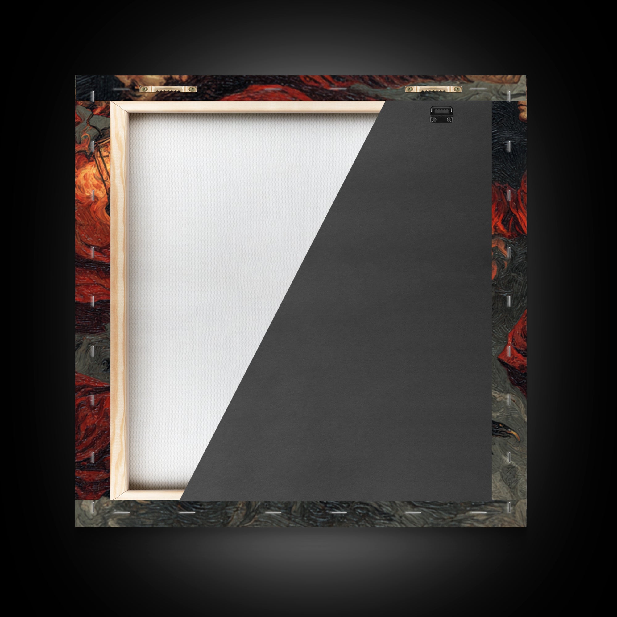 The Lantern Mage, Dark Symbolist Art, Square Wall Art, Dark Halloween Decor, Framed Canvas Print, Halloween Wall Art