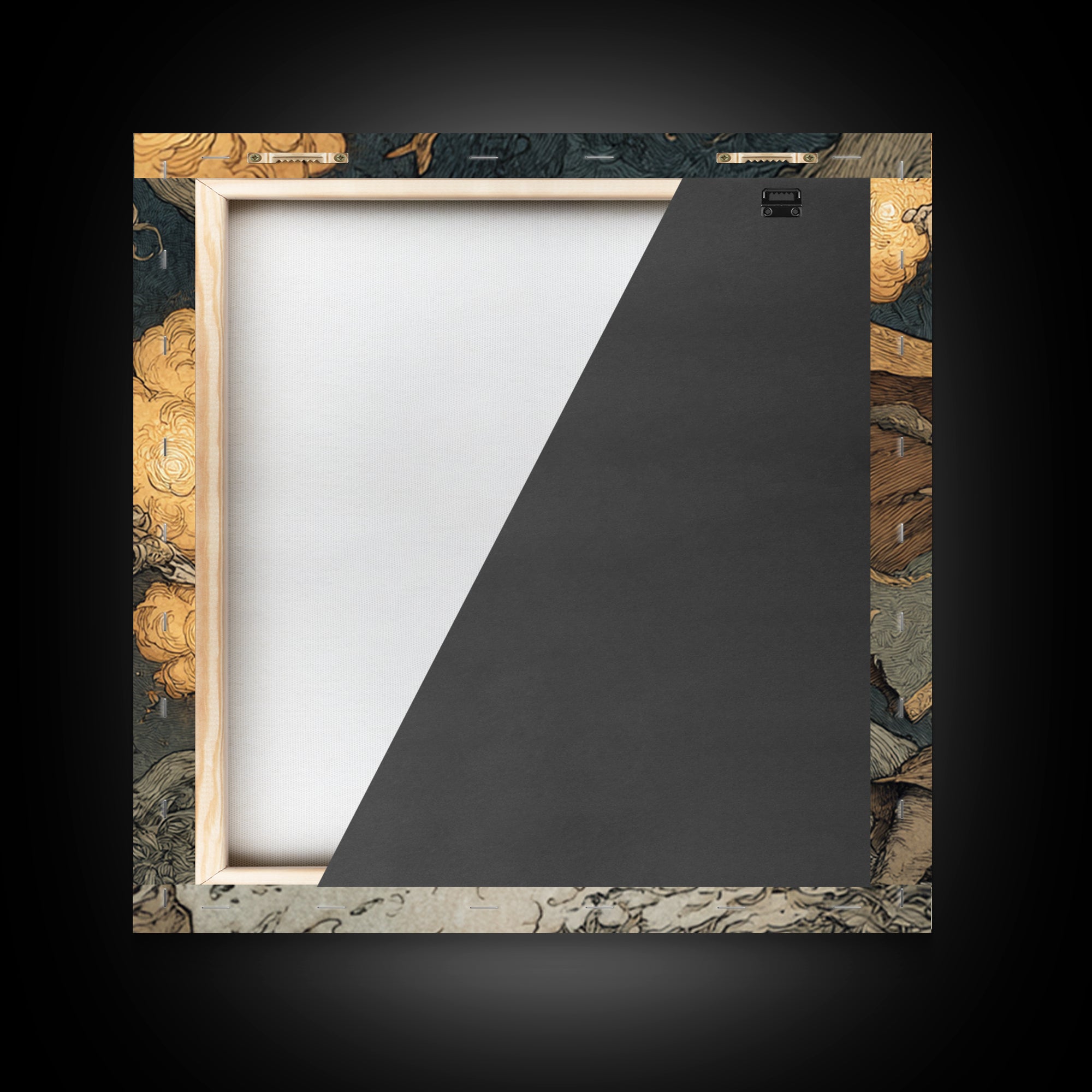 The Lantern Mage, Gothic Storybook Art, Square Wall Art, Gothic Horror Wall Art, Framed Canvas Print, Halloween Wall Art