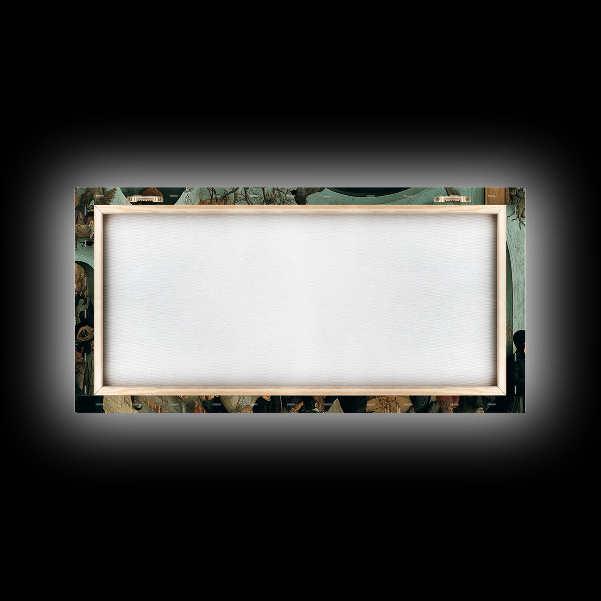 The Dream Eater, Northern Renaissance Horror, Wide Panoramic Art, Dark Halloween Decor, Framed Canvas Print, Halloween Wall Art
