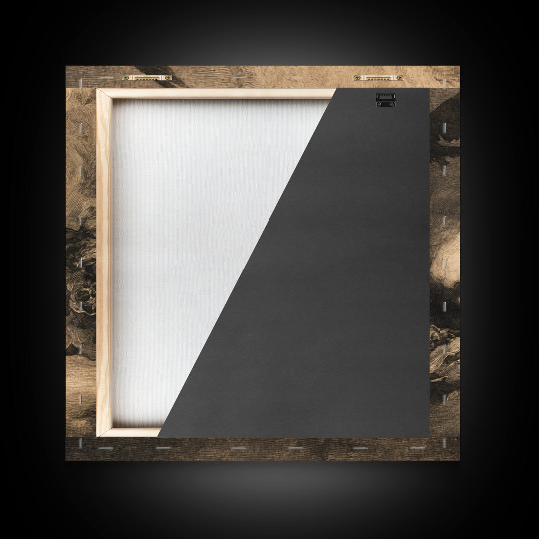 The Dream Eater, Symbolist Dream Art, Square Wall Art, Macabre Wall Art, Canvas Print, Halloween Wall Art, Statement Wall Art