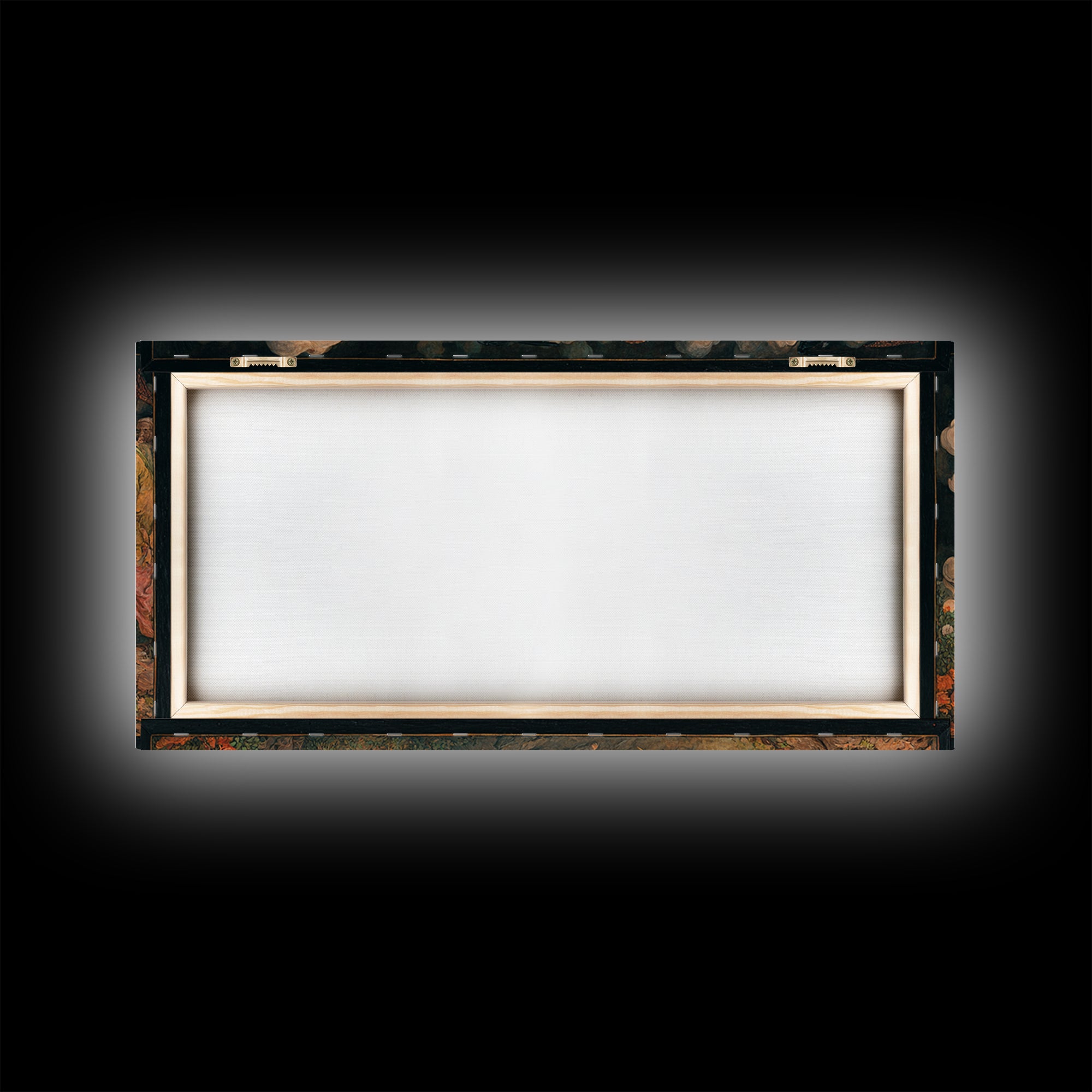 The Royal Coffin Maker, Northern Renaissance Horror, Wide Panoramic Art, Gothic Horror Wall Art, Framed Canvas Print