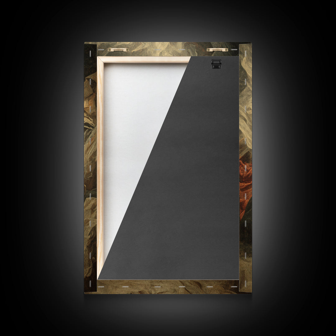 The Royal Coffin Maker, Gothic Nightmare Art, Vertical Wall Art, Dark Halloween Decor, Framed Canvas Print, Halloween Wall Art