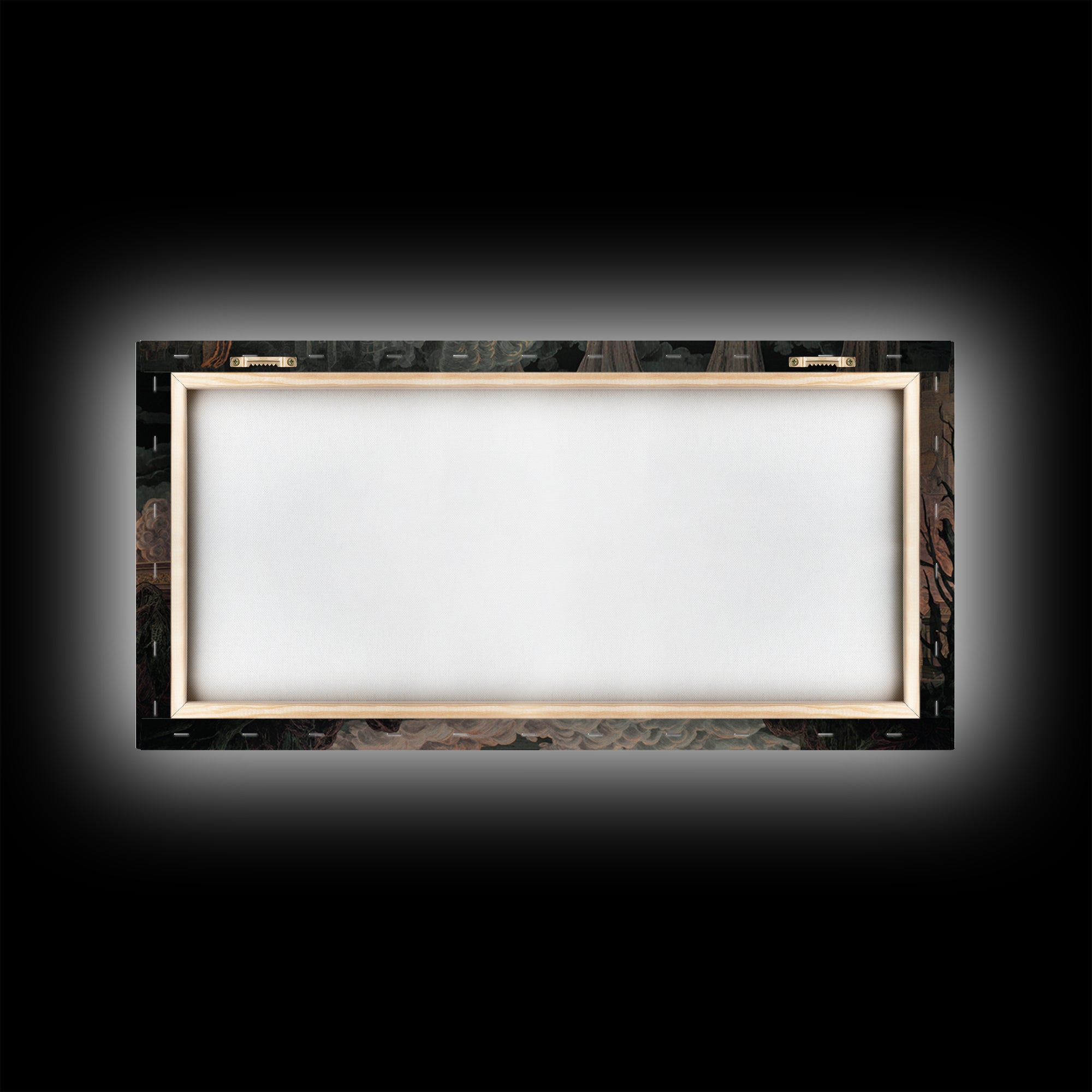 The Royal Coffin Maker, Apocalyptic Romantic Art, Wide Panoramic Art, Macabre Wall Art, Framed Canvas Print, Halloween Wall Art