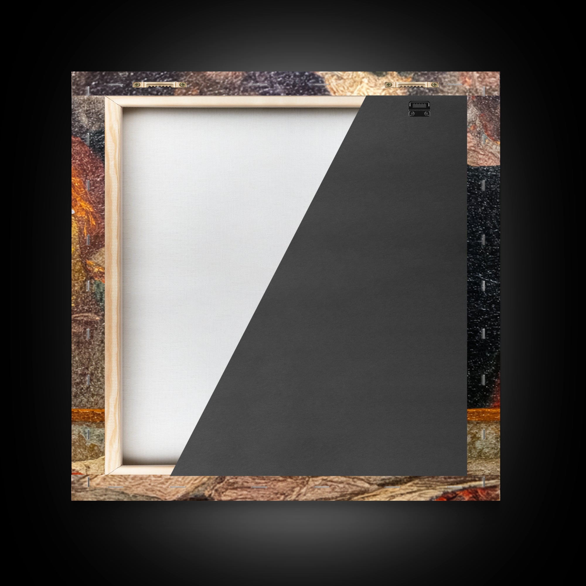 The Royal Coffin Maker, Grotesque Carnival Art, Square Wall Art, Dark Halloween Decor, Framed Canvas Print, Halloween Wall Art