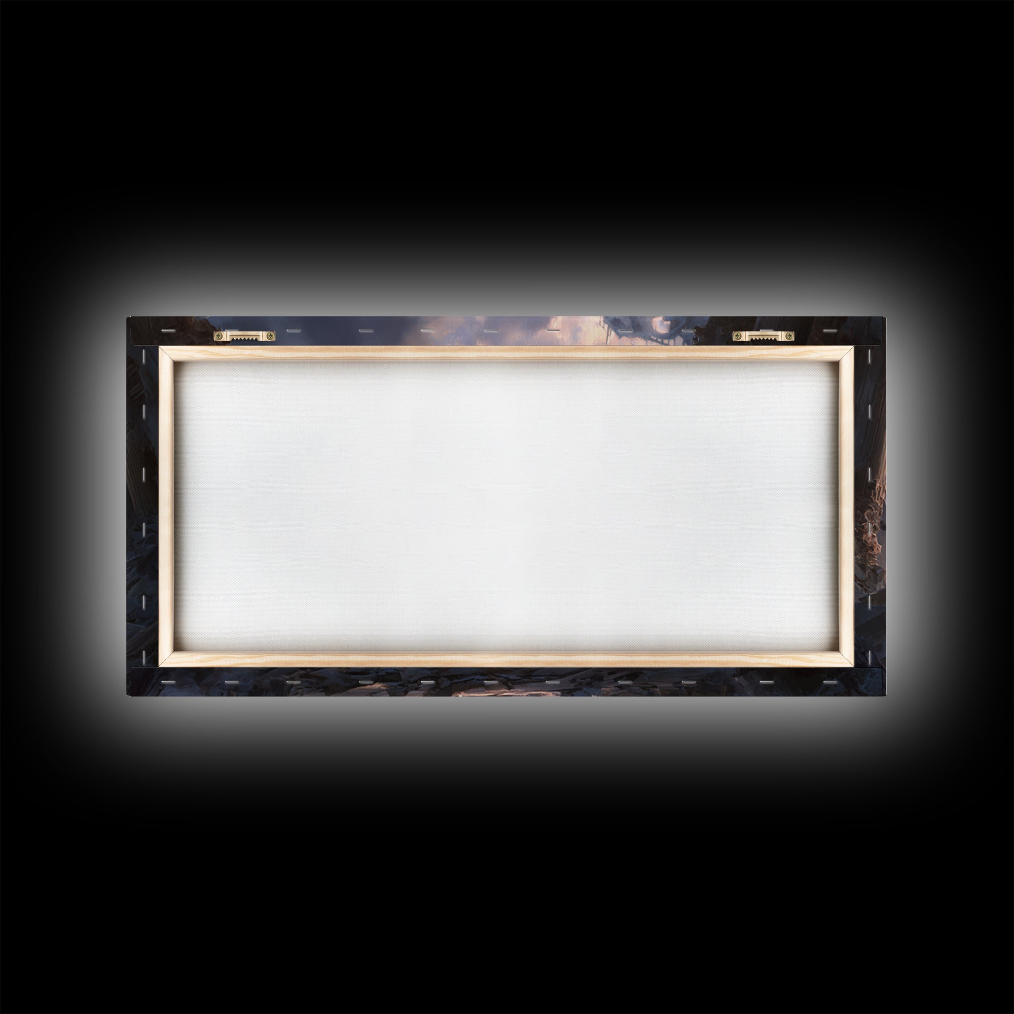 The Phantom Ballerina, Apocalyptic Romantic Art, Wide Panoramic Art, Macabre Wall Art, Framed Canvas Print, Halloween Wall Art