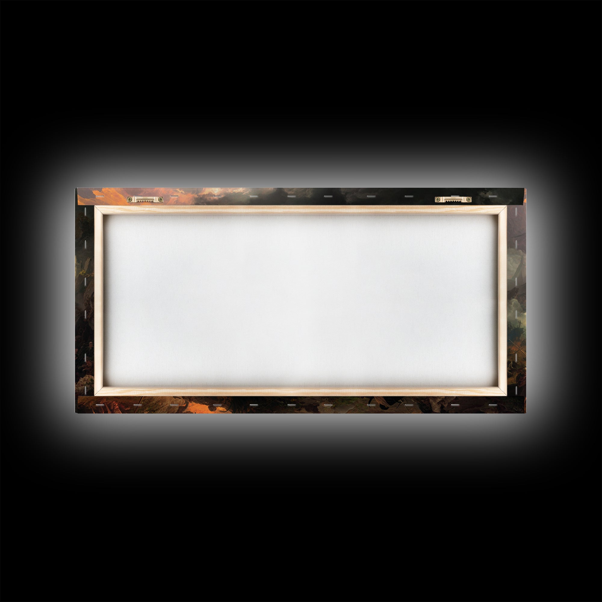 The Ghost Of The Witch Hunter, Apocalyptic Romantic Art, Wide Panoramic Art, Dark Fantasy Wall Art, Canvas Print, Halloween Wall Art