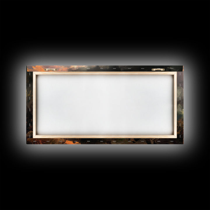 The Ghost Of The Witch Hunter, Apocalyptic Romantic Art, Wide Panoramic Art, Dark Fantasy Wall Art, Canvas Print, Halloween Wall Art