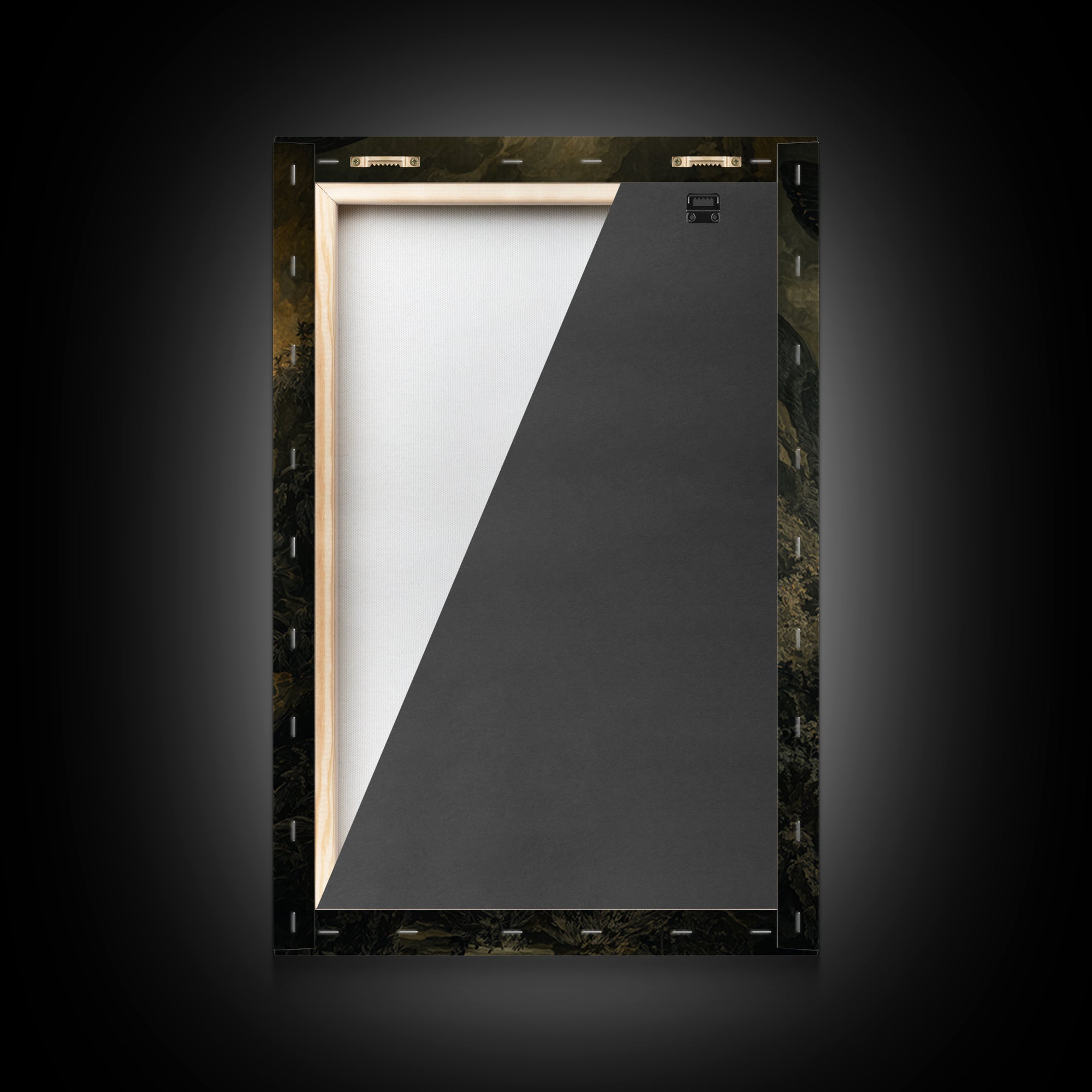 The Moth-Winged Empress, Baroque Witchcraft Art, Vertical Wall Art, Dark Halloween Decor, Framed Canvas Print, Halloween Wall Art