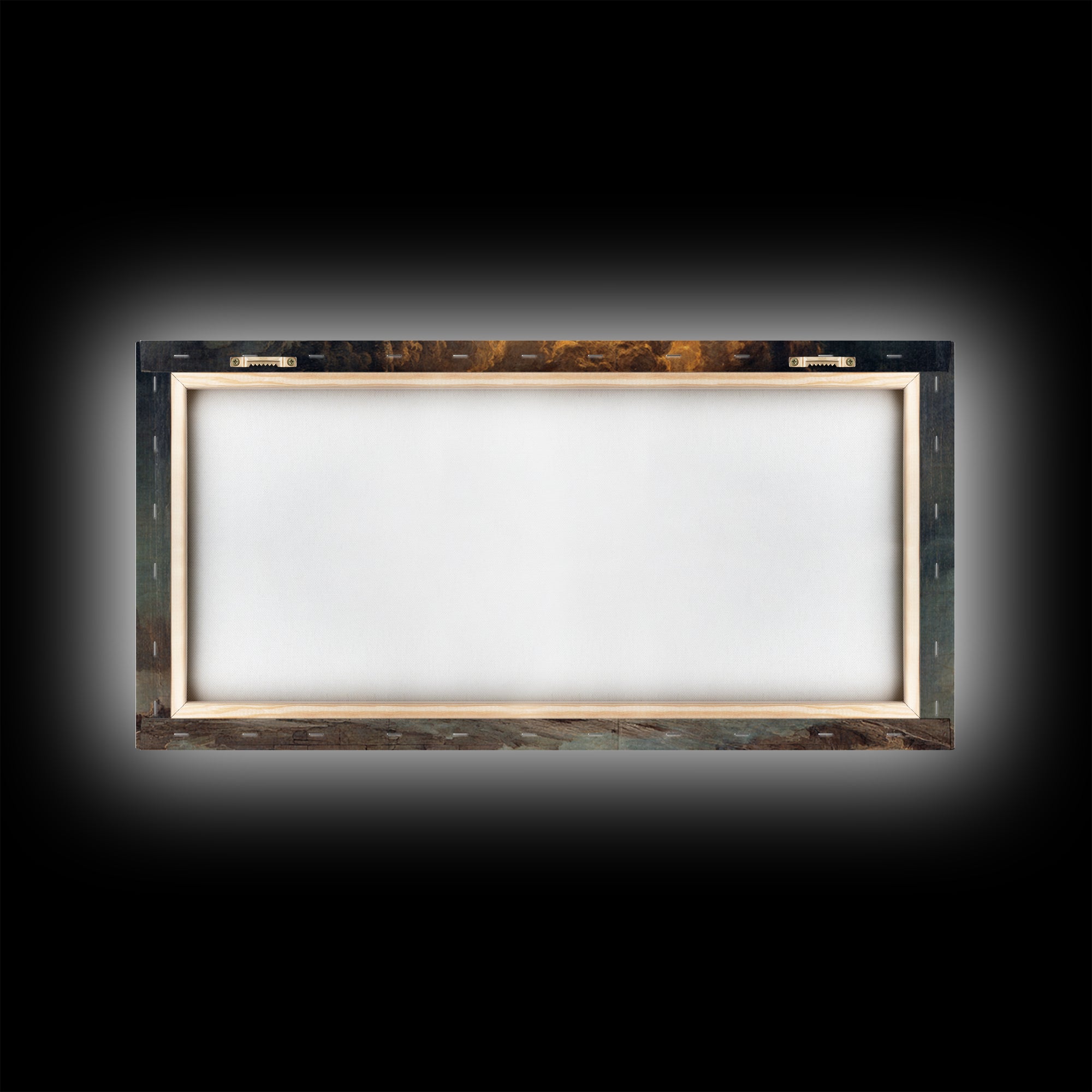 The Ash-Covered Oracle, Apocalyptic Romantic Art, Wide Panoramic Art, Gothic Horror Wall Art, Framed Canvas Print, Halloween Wall Art