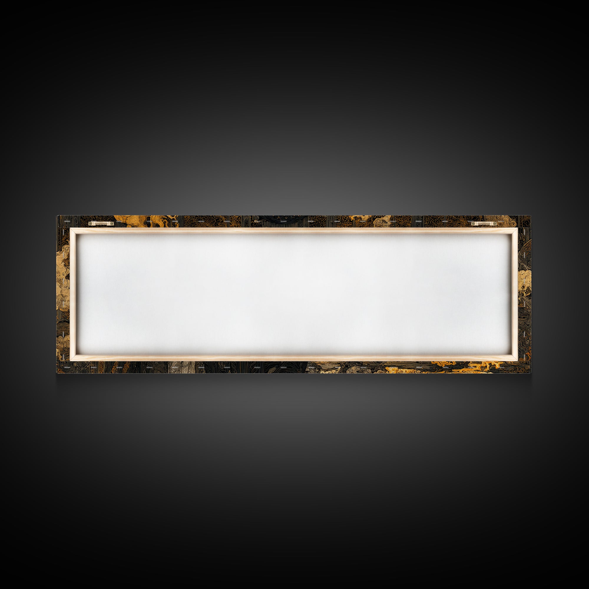 The Ash-Covered Oracle, Stained Glass Gothic Art, Extra Wide Wall Art, Macabre Wall Art, Canvas Print, Halloween Wall Art, Halloween Decor