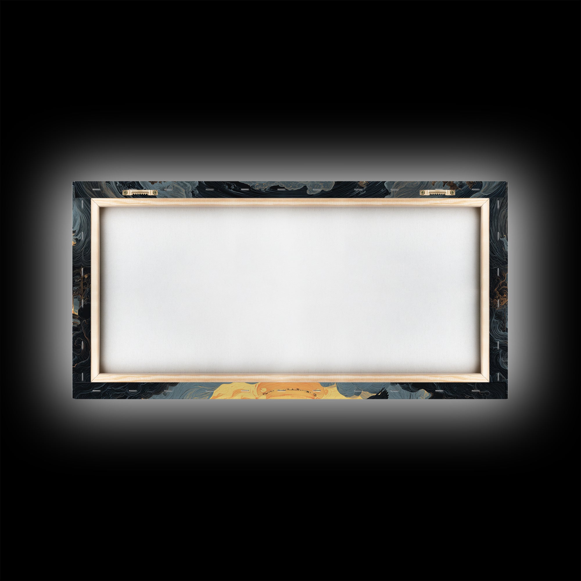 The Ghost Bakery, Apocalyptic Romantic Art, Wide Panoramic Art, Dark Halloween Decor, Canvas Print, Halloween Wall Art