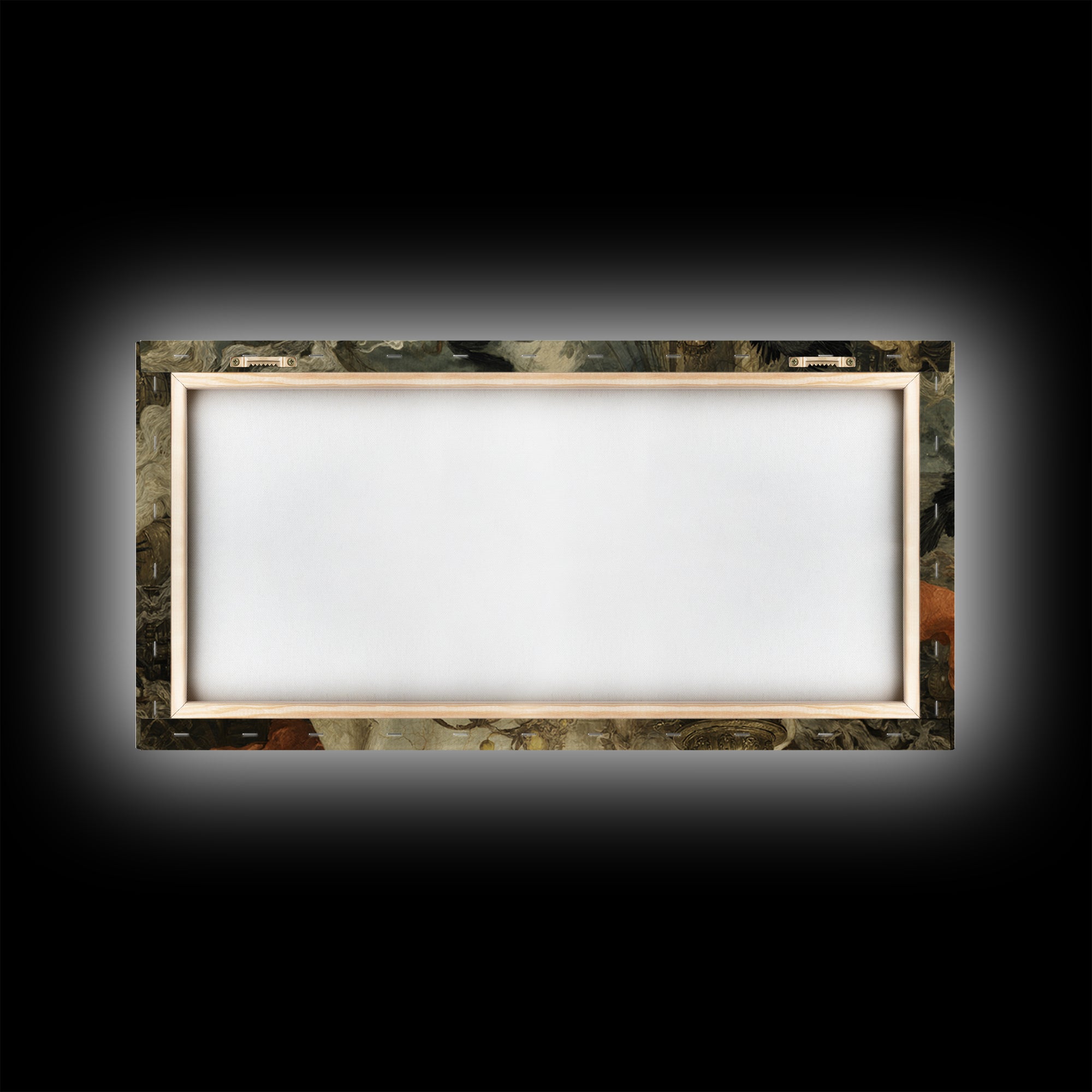 The Ghost Pirate Picnic, Ornate Symbolist Art, Wide Panoramic Art, Dark Halloween Decor, Canvas Print, Halloween Wall Art