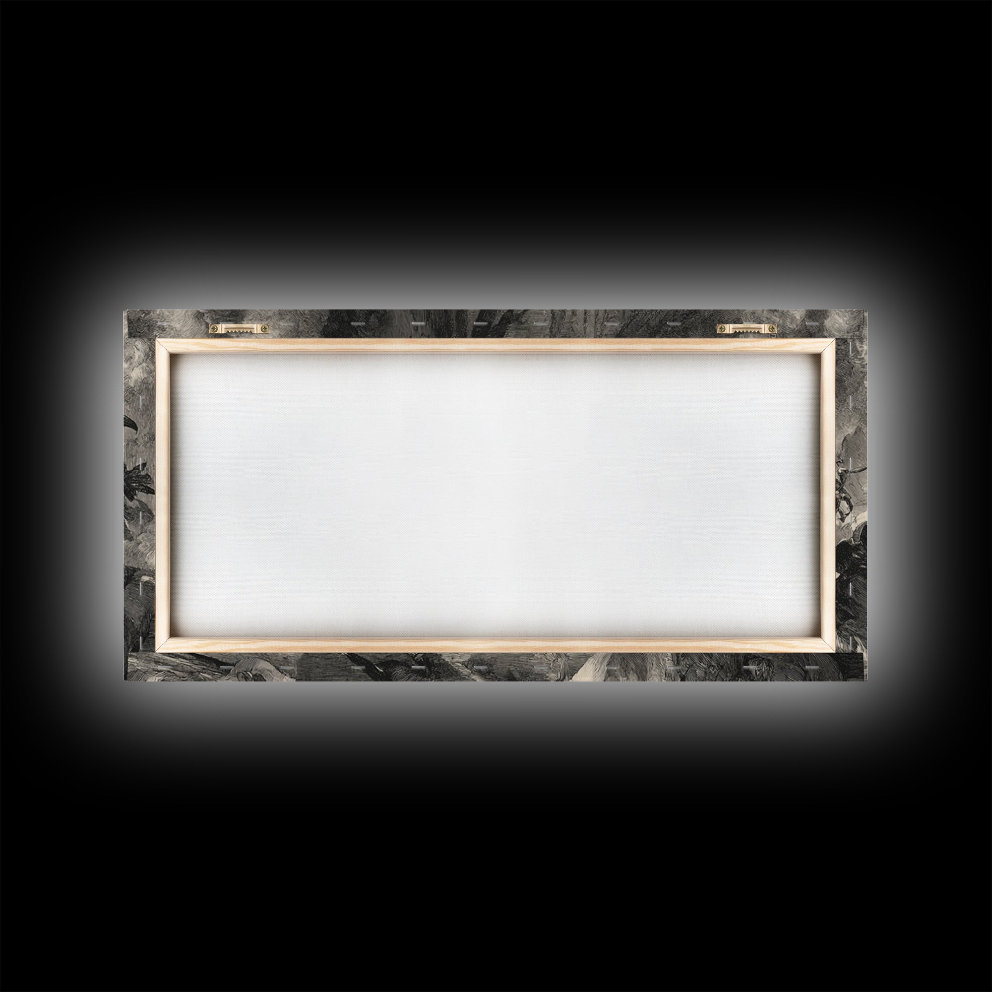 The Ghost Pirate Picnic, Decadent Gothic Art, Wide Panoramic Art, Gothic Horror Wall Art, Framed Canvas Print, Halloween Wall Art