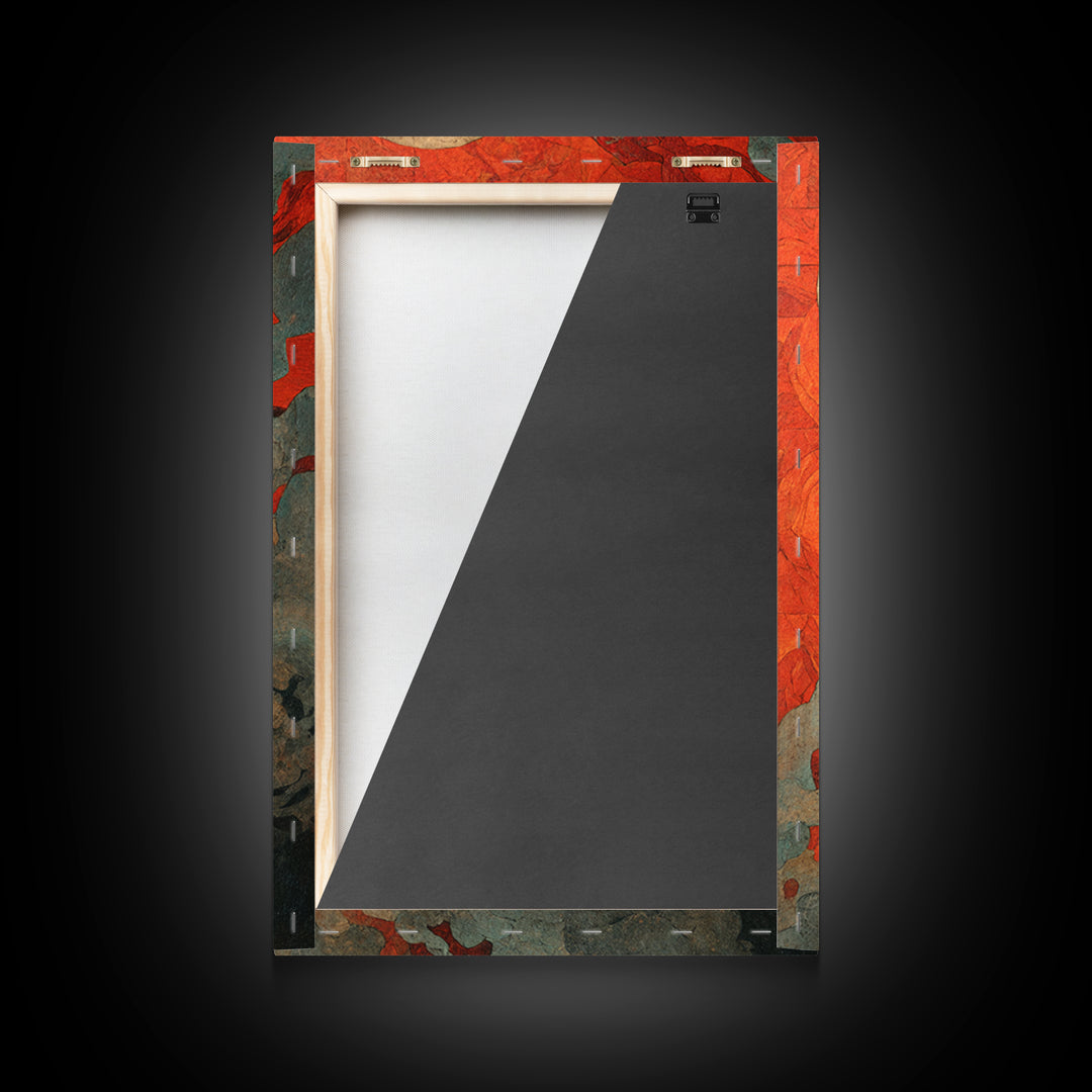 The Candy Corn Kingdom, Dark Symbolist Art, Vertical Wall Art, Macabre Wall Art, Framed Canvas Print, Halloween Wall Art