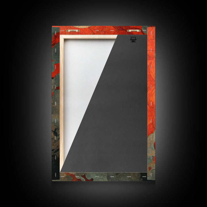 The Candy Corn Kingdom, Dark Symbolist Art, Vertical Wall Art, Macabre Wall Art, Framed Canvas Print, Halloween Wall Art