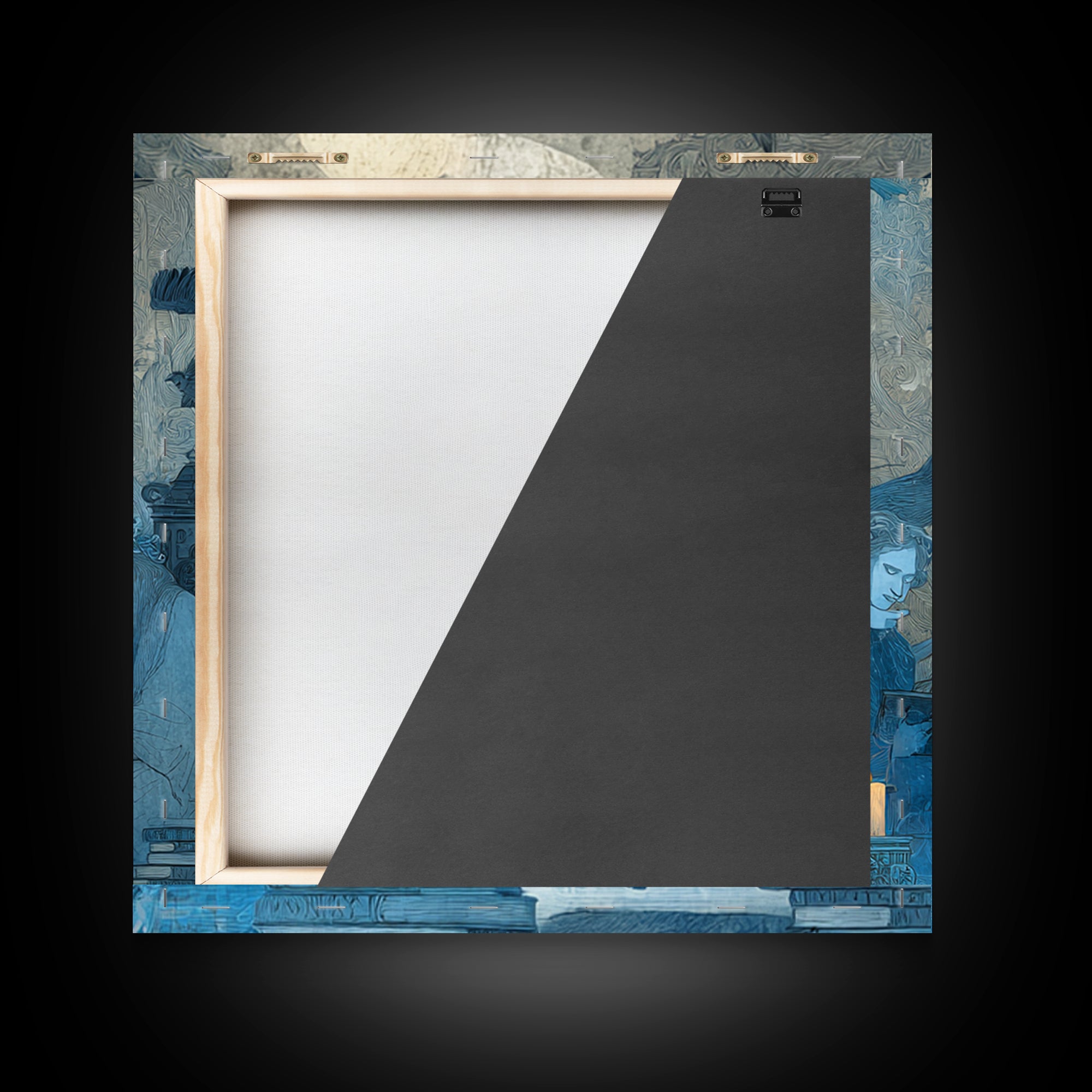The Graveyard Book Club, Dark Symbolist Art, Square Wall Art, Macabre Wall Art, Framed Canvas Print, Halloween Wall Art