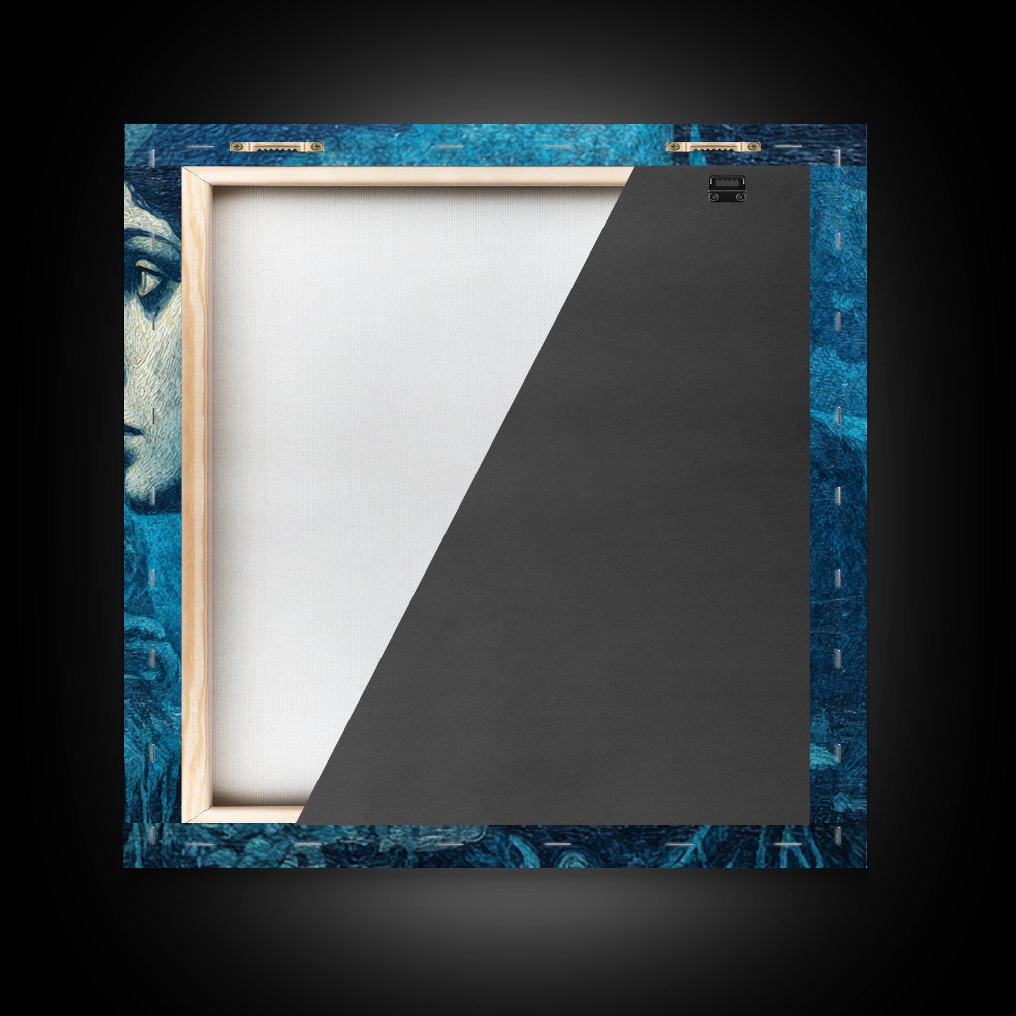 The Underwater Graveyard, Dark Symbolist Art, Square Wall Art, Dark Halloween Decor, Canvas Print, Halloween Wall Art