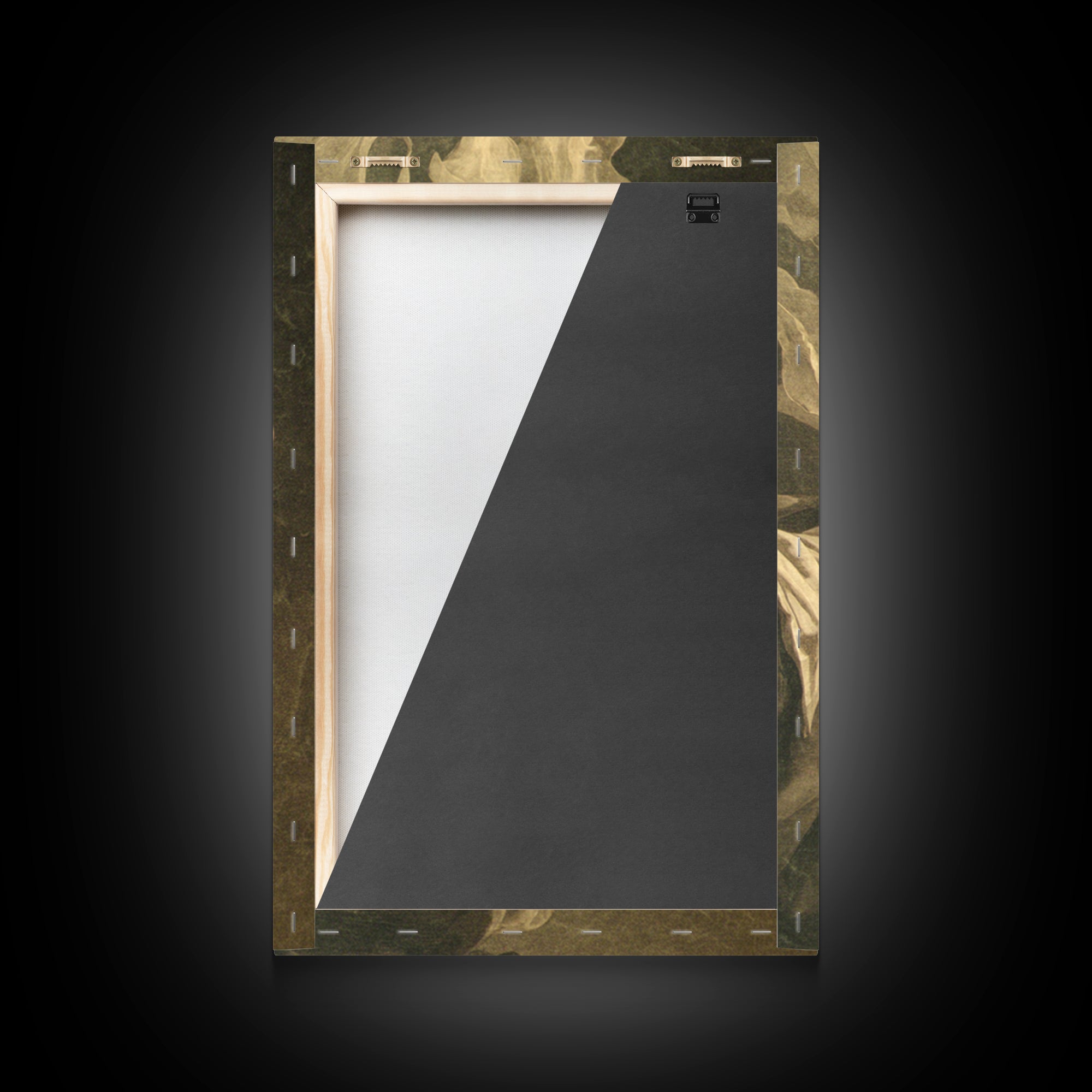 The Autumn-Leaf Ghost, Gothic Nightmare Art, Vertical Wall Art, Gothic Horror Wall Art, Framed Canvas Print, Halloween Wall Art