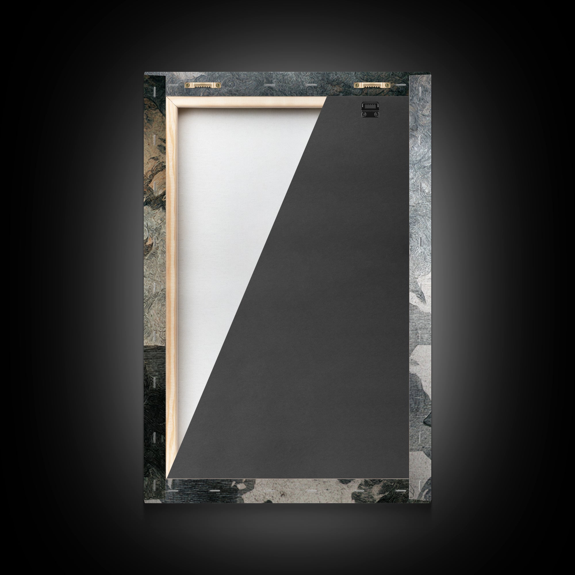 The Town Where Shadows Live, Symbolist Death Art, Vertical Wall Art, Dark Fantasy Wall Art, Framed Canvas Print, Halloween Wall Art