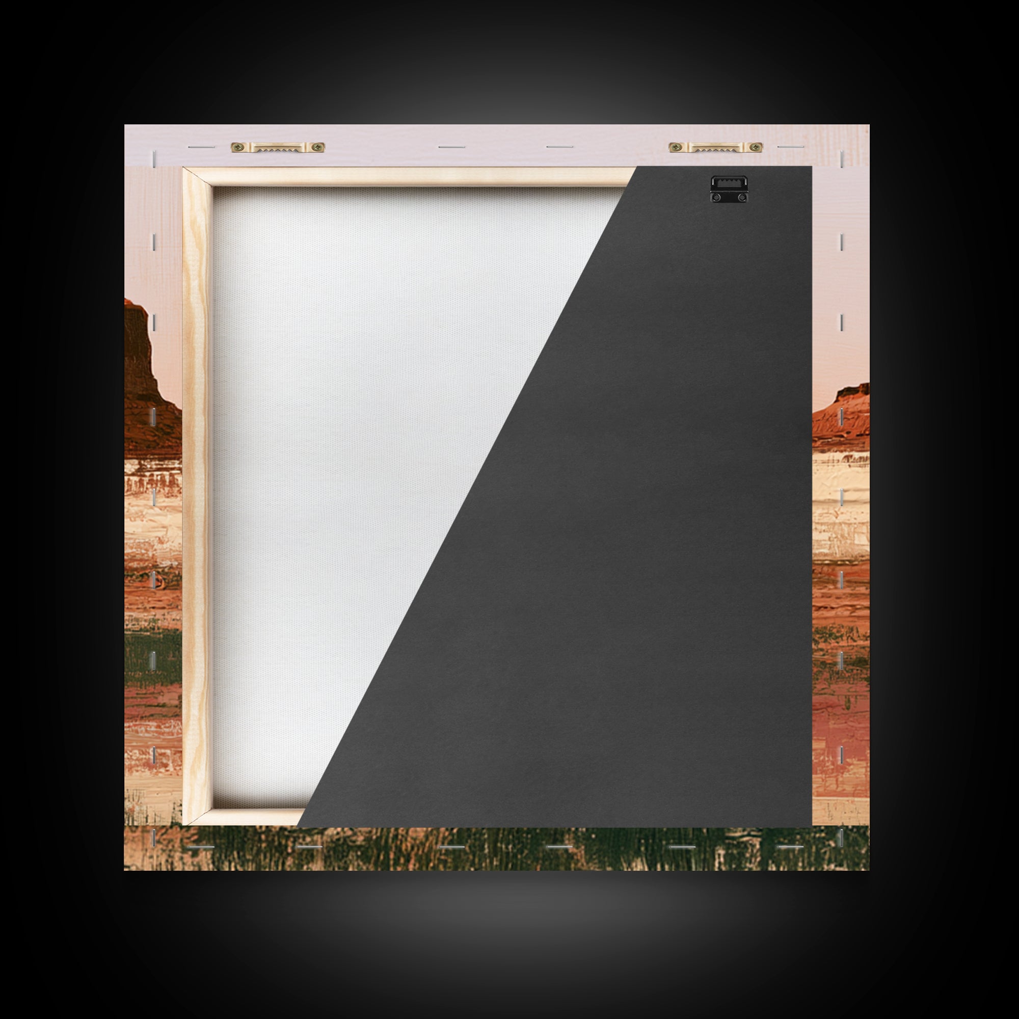 Abstract Mesa Landscape Framed Canvas Print, Desert Art, Gallery Decor, Southwestern Decor, Fine Art, Desert, Home Decor, DES-1x1-51